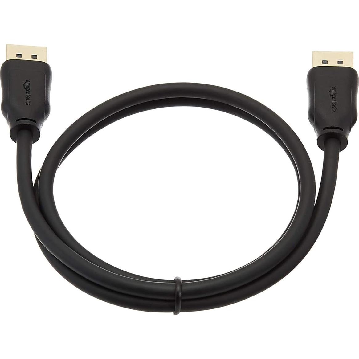 Cable DisplayPort 1.4 Amazon Basics 0.91m 8K@60Hz HDR Negro
