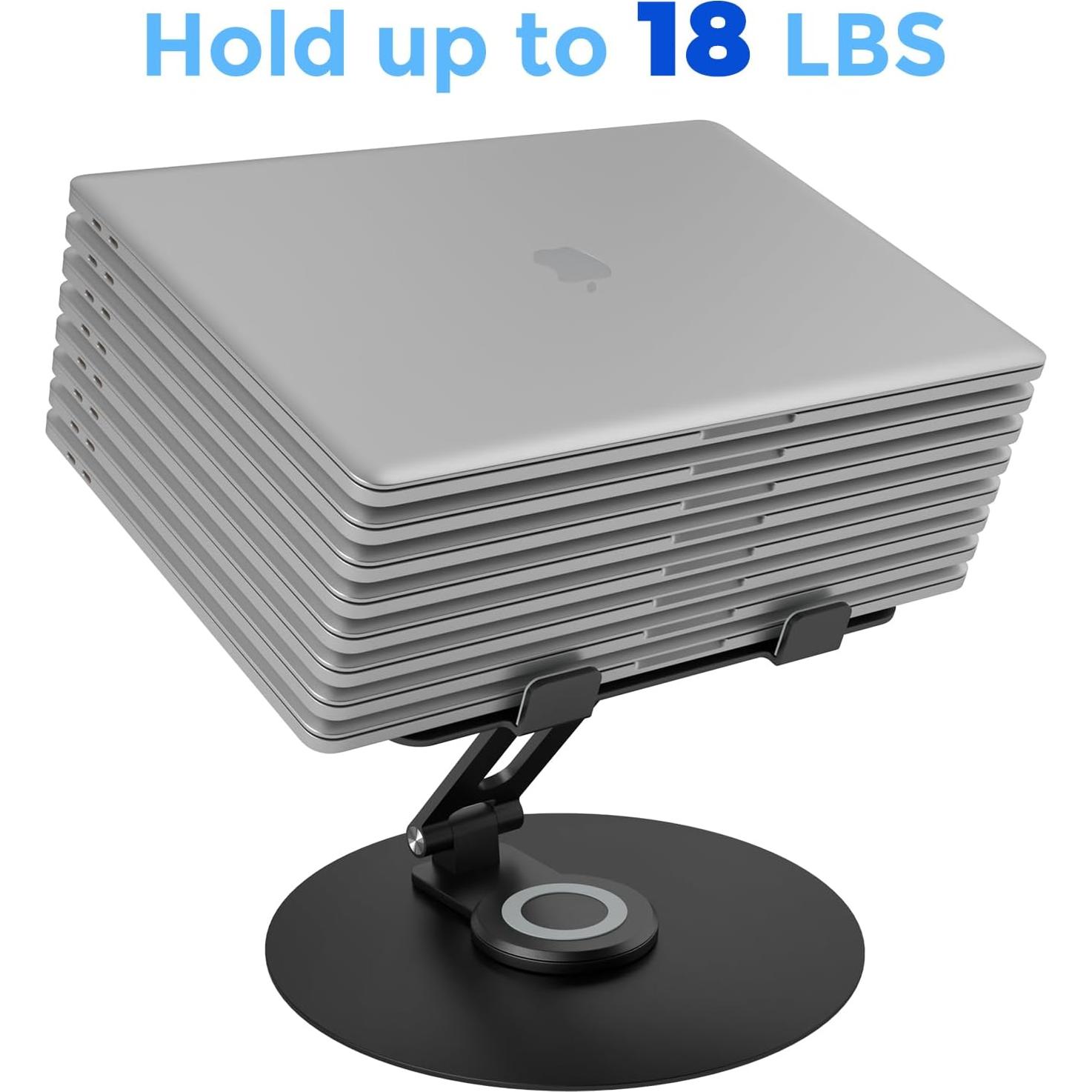 Soporte Giratorio para Laptop Epherie Ajustable 360° Negro