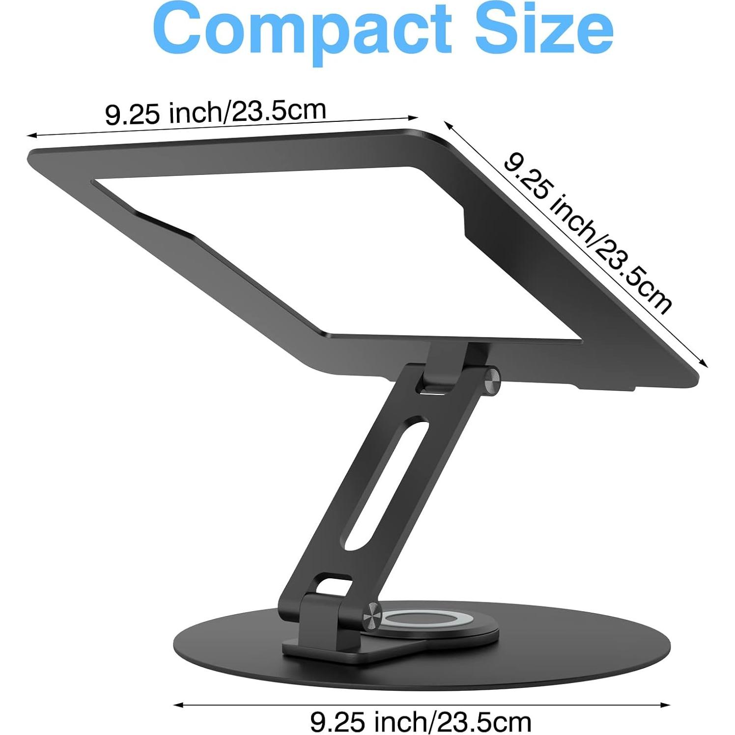 Soporte Giratorio para Laptop Epherie Ajustable 360° Negro