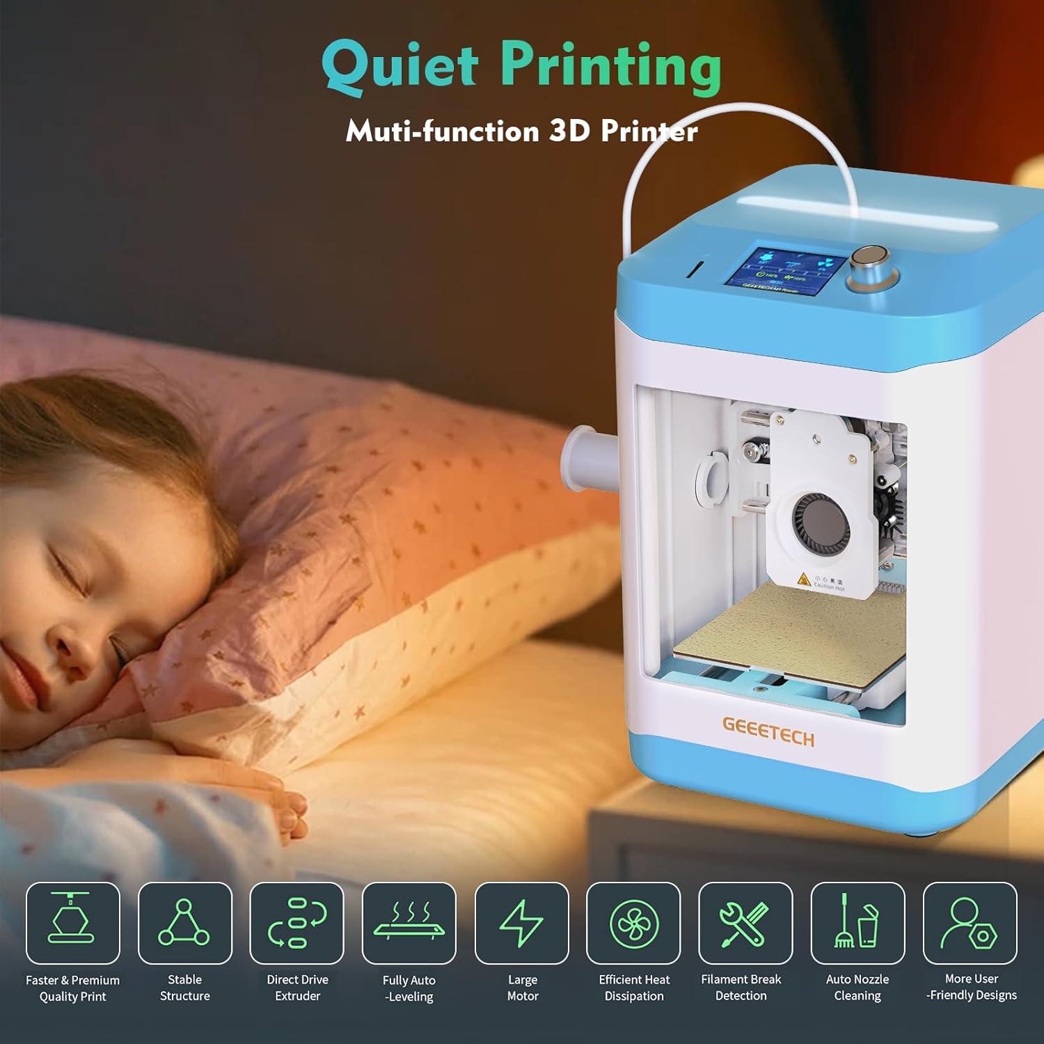 Impresora 3D Mini Geeetech M1 para Niños y Principiantes