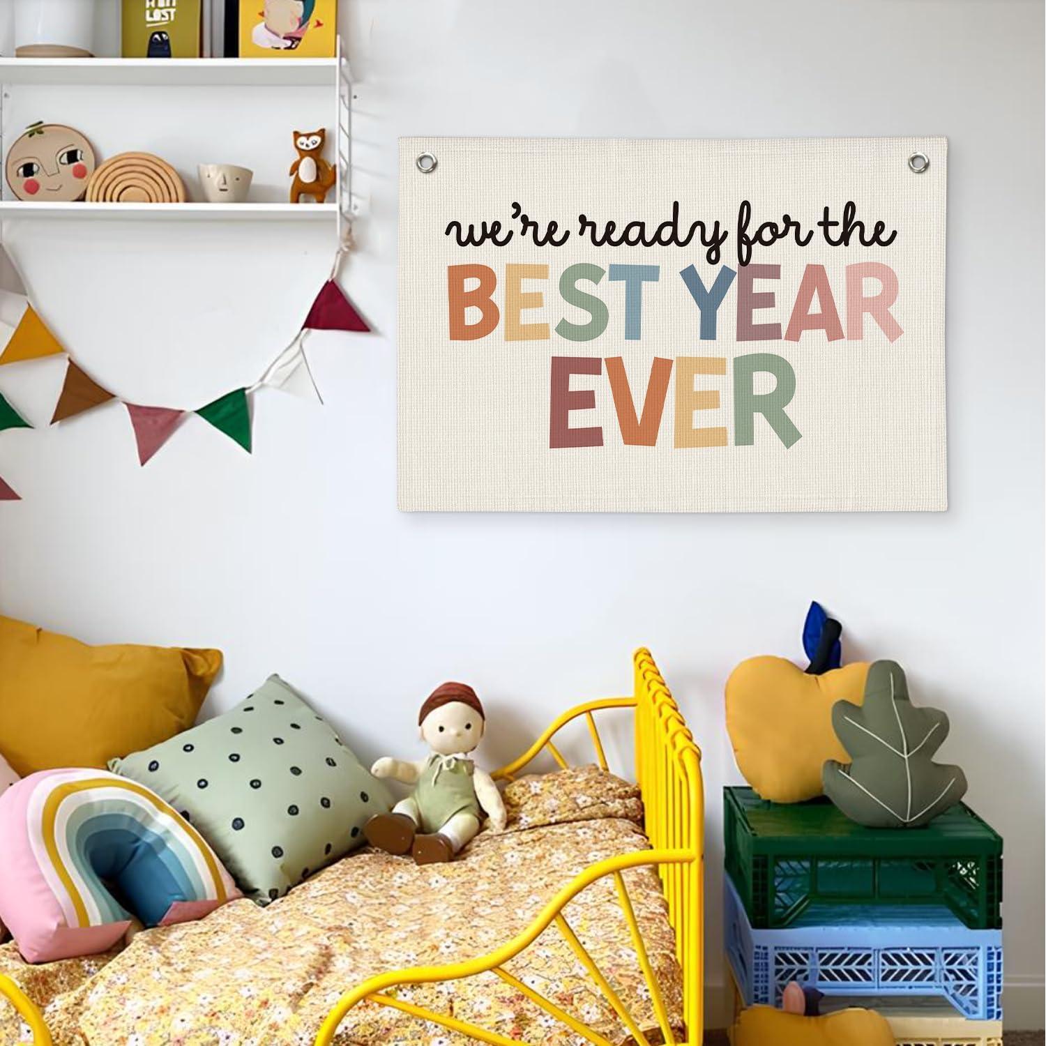 Banner de Lienzo Decorativo Boho Wheatwin 50.8x76.2 cm