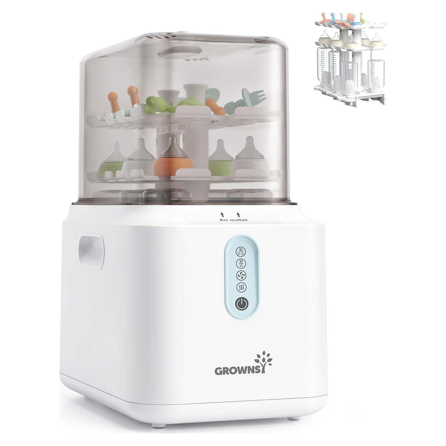 Esterilizador y Secador de Botellas Grownsy 3 Capas Blanco