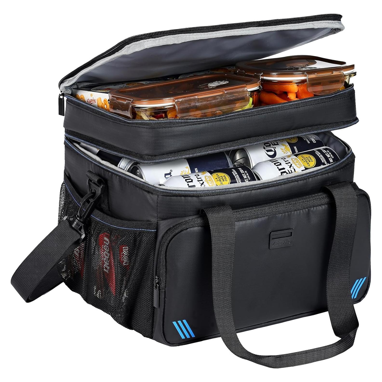 Bolsa Térmica ZEEMO 19L Aislada Impermeable Plegable Negra