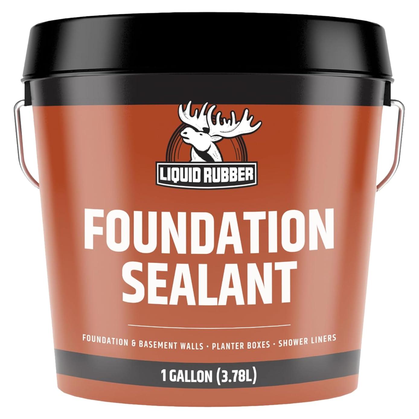 Sellador de Goma Líquida para Sótano y Fundación 1 Galón Negro