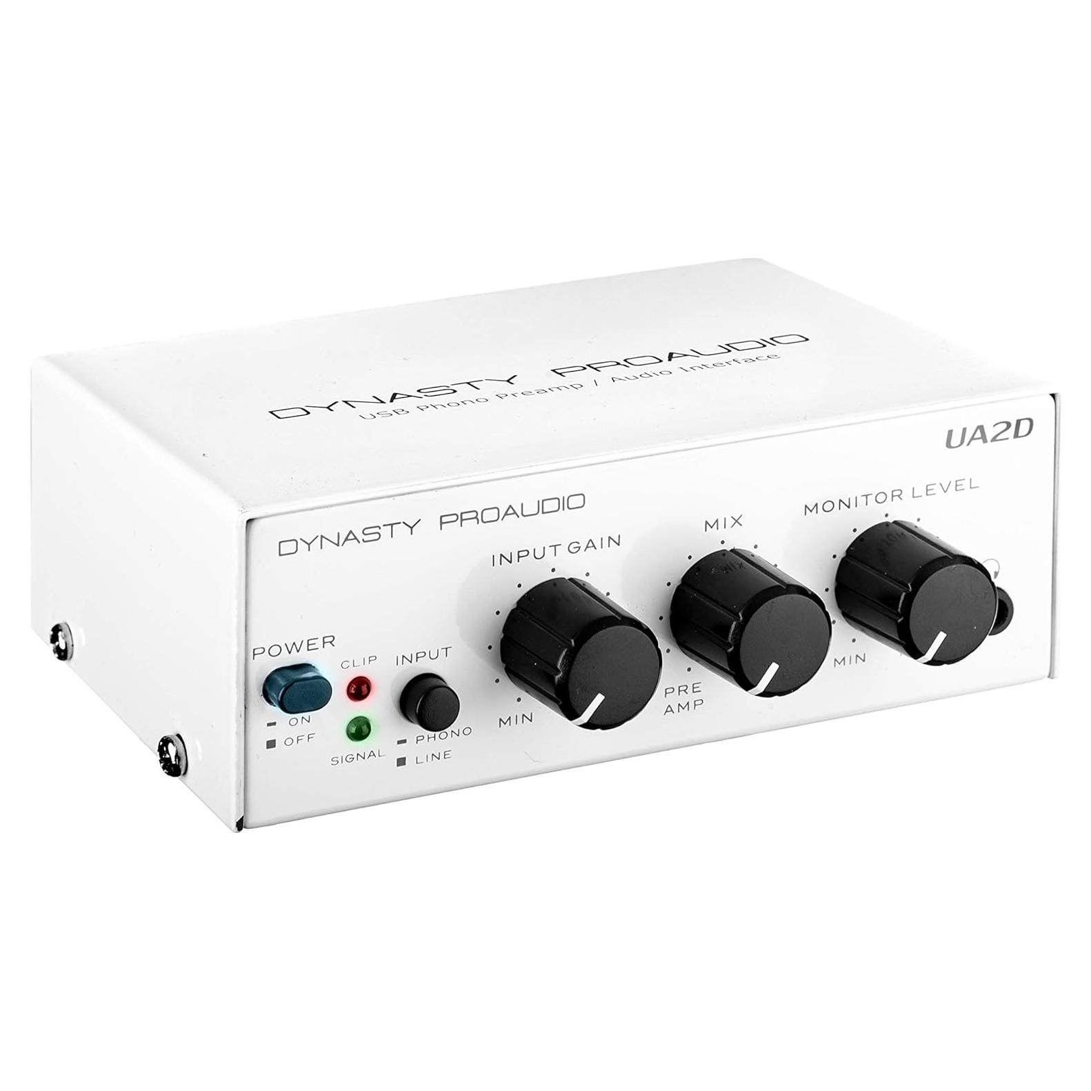 Preamplificador USB Dynasty ProAudio UA2D RIAA Bajo Ruido
