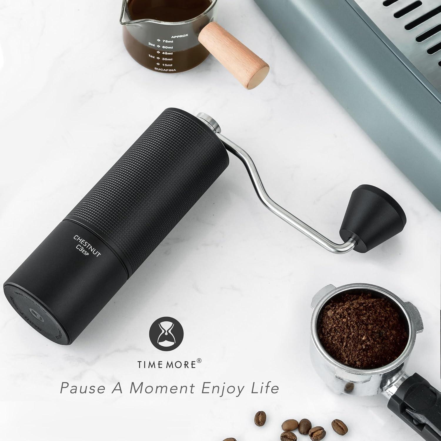 Molino de Café Manual TIMEMORE C3 ESP Negro - Acero Inoxidable