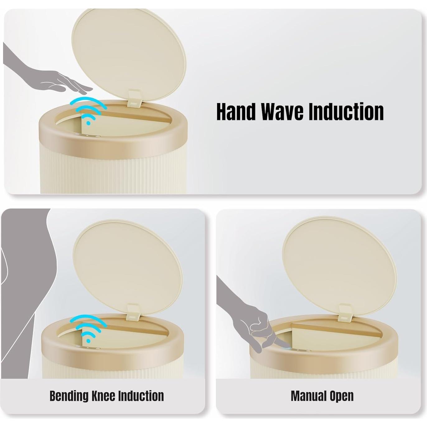 Cubo de Basura Automático URALFA 10.6L y 14L Sensor Movimiento