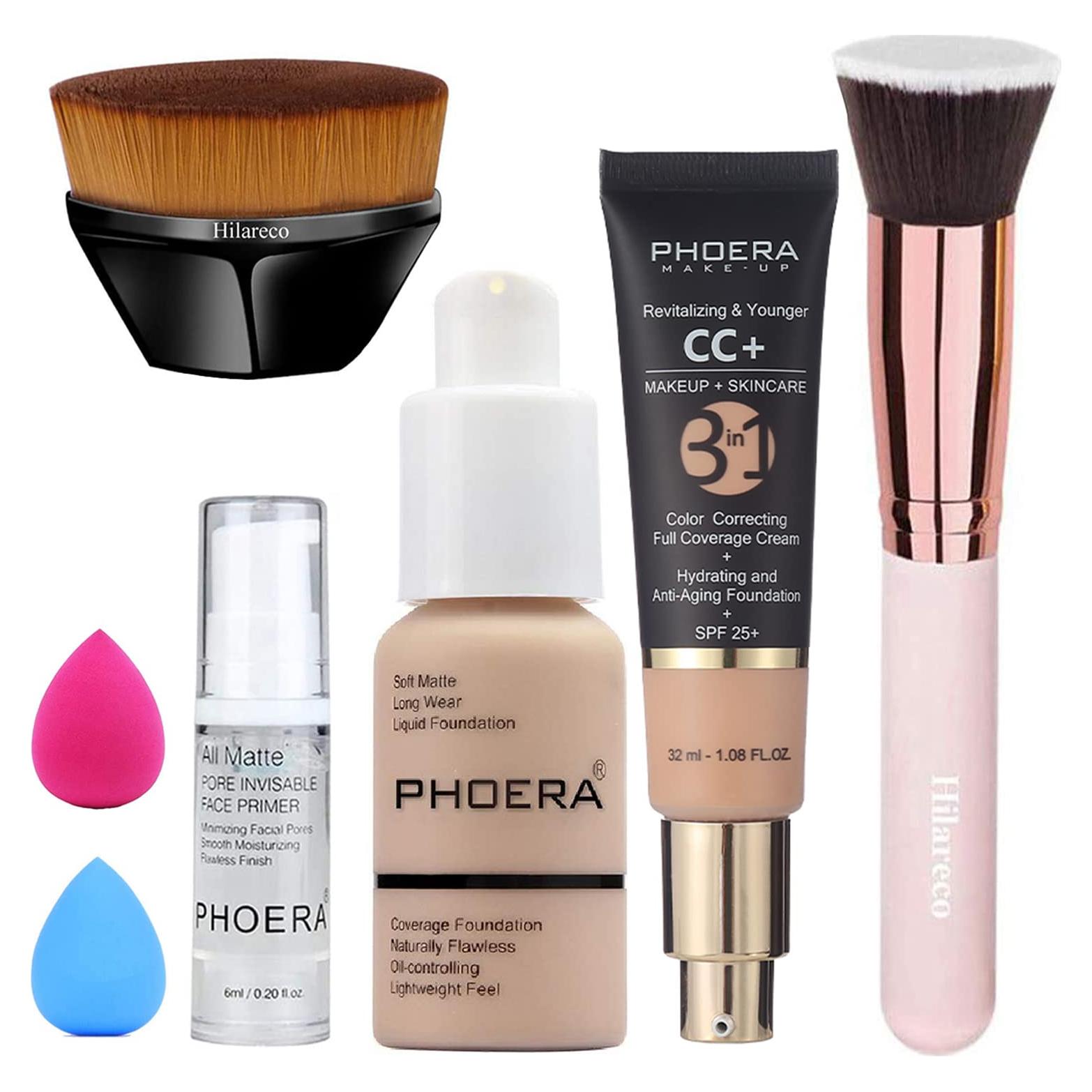 PHOERA Base y Crema CC+ Hidratante Antienvejecimiento SPF 25