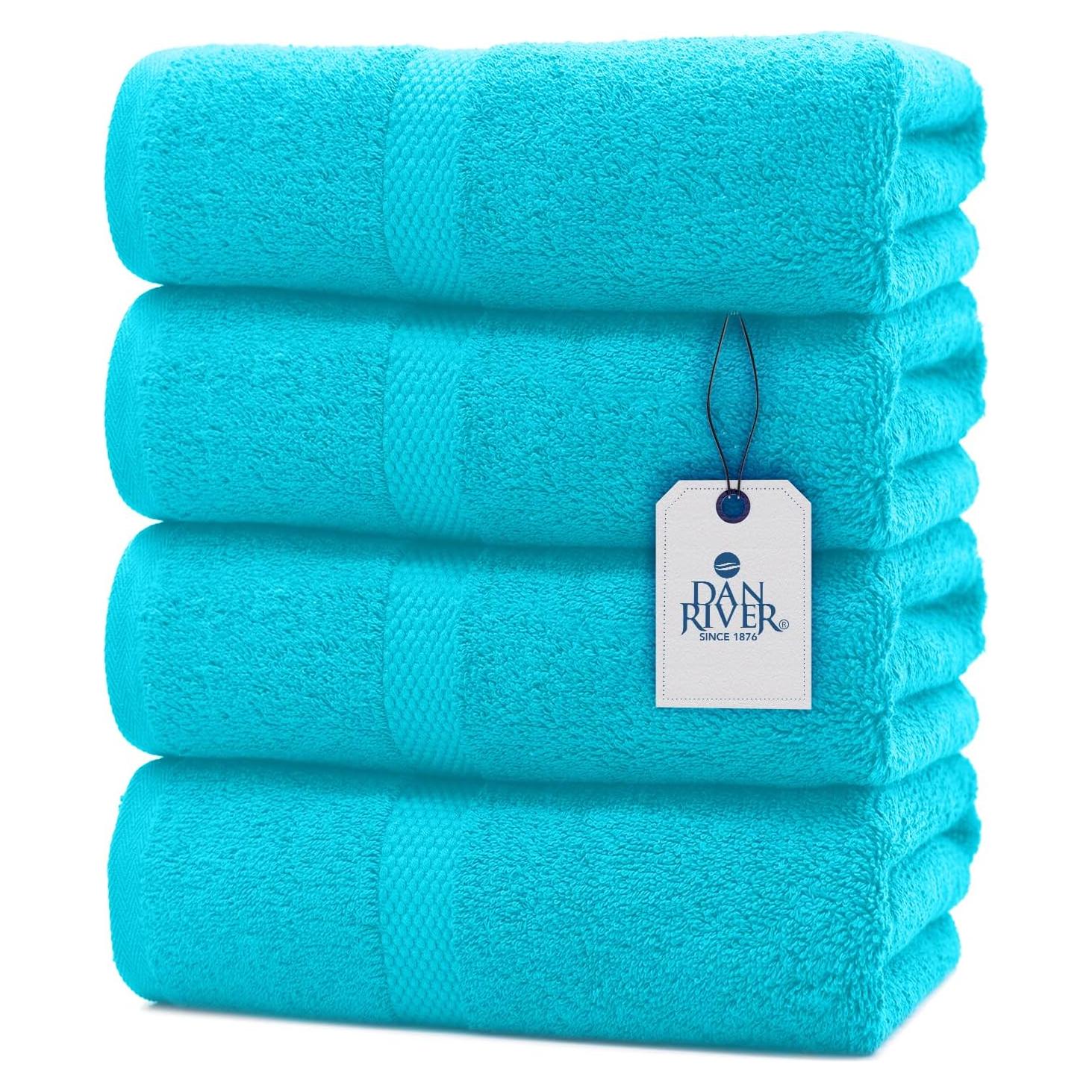 Conjunto de Toallas de Baño DAN RIVER Aqua 4 Piezas 100% Algodón