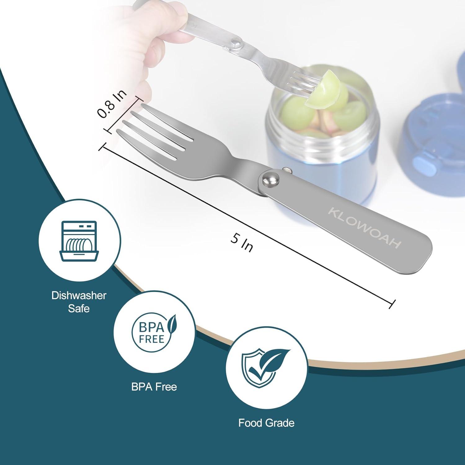 Cuchara de Reemplazo KLOWOAH para Tarro Thermos 10oz - Acero Inoxidable