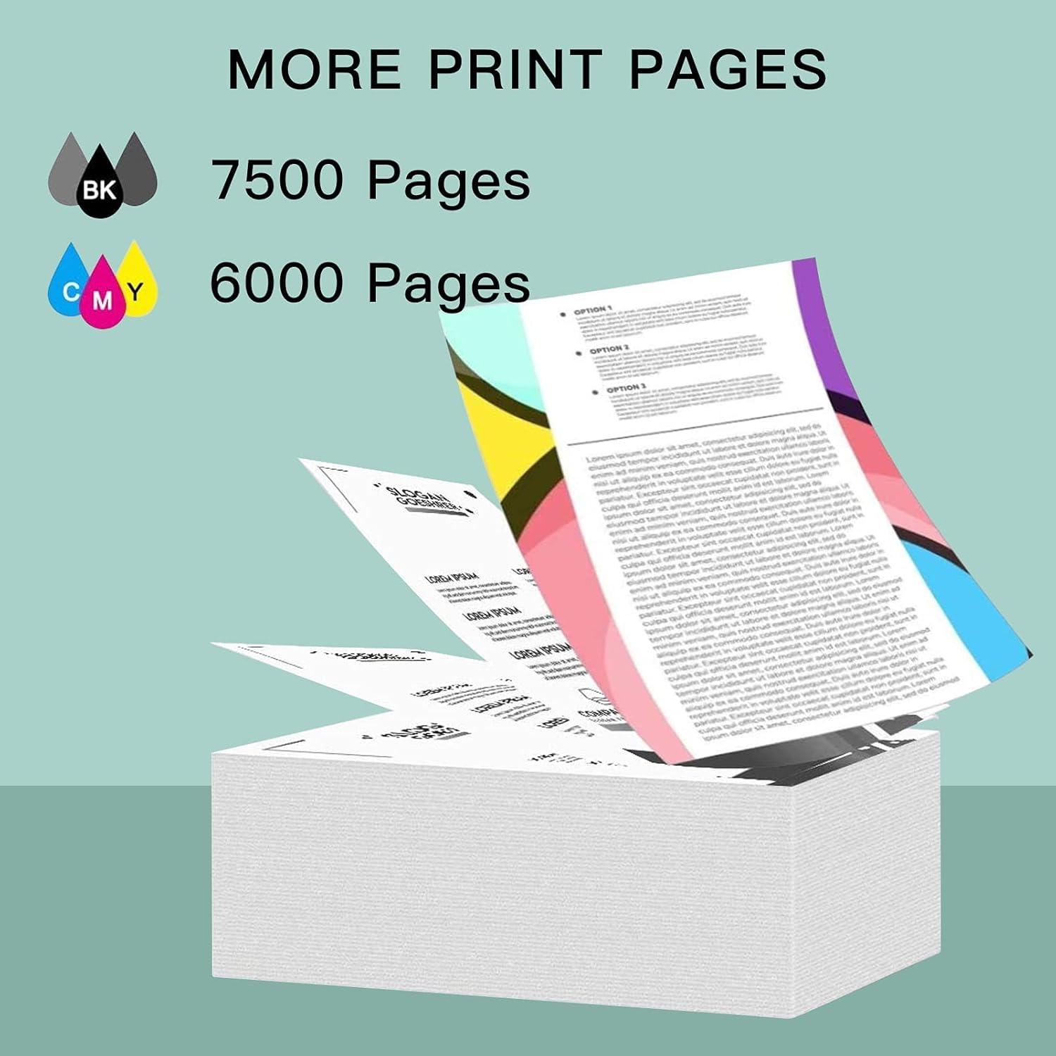 Botellas de Tinta Compatible 502 T502 Printers Jack 350ml