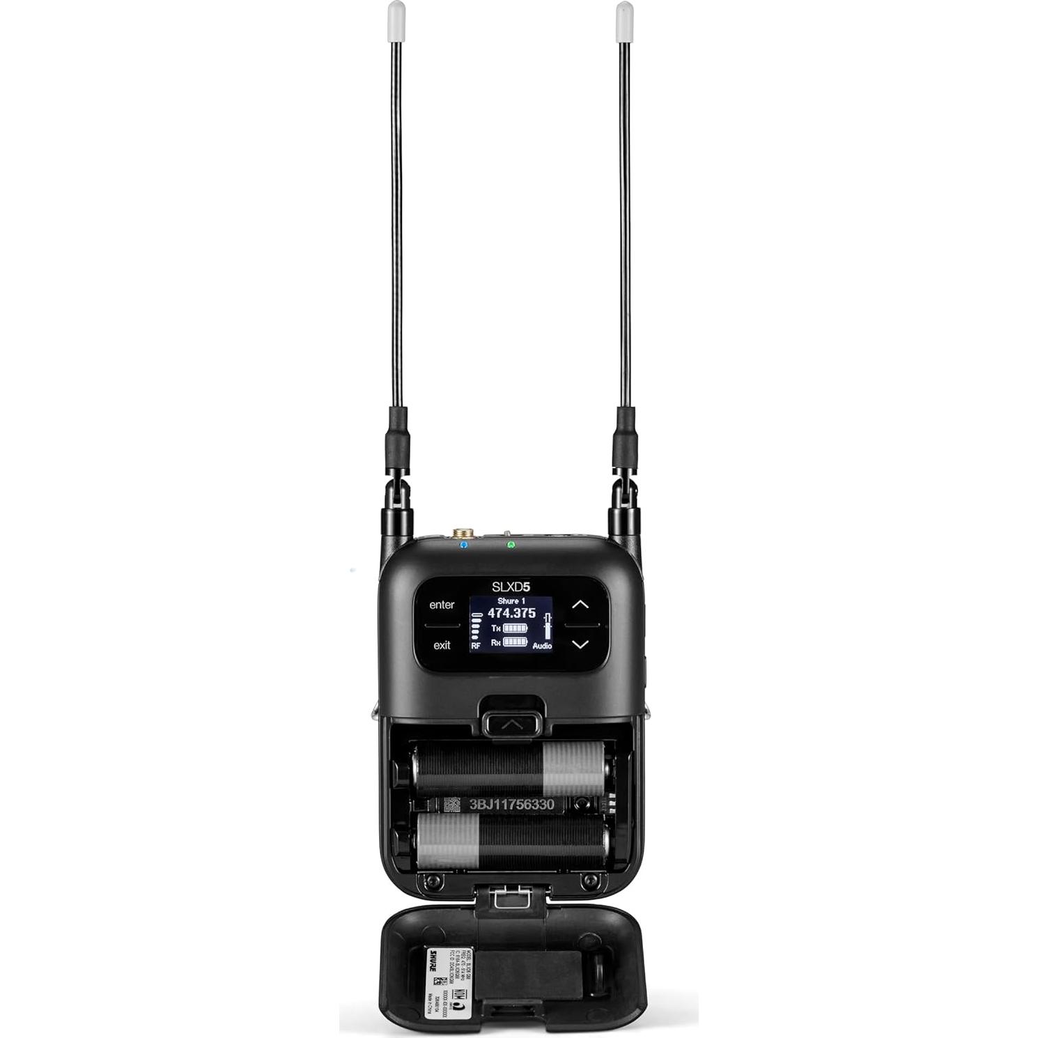 Sistema Inalámbrico Digital Shure SLXD15 - Transmisor SLXD1 y Receptor SLXD5
