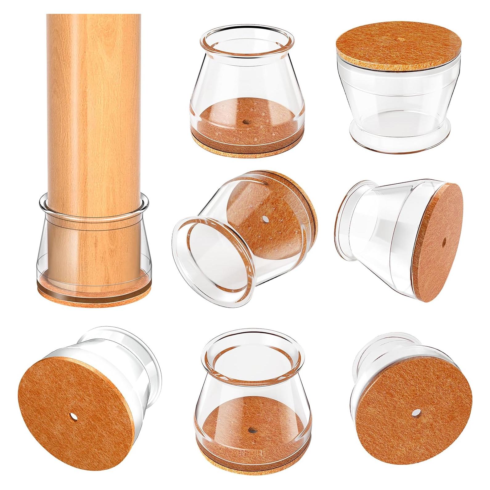 Protectores de Suelo RUSIDO para Patas de Silla Redondos 20 Pcs