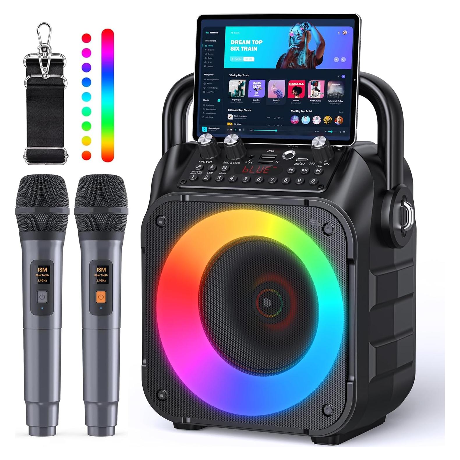 Máquina de Karaoke CYY K9M Bluetooth 15W con 2 Micrófonos