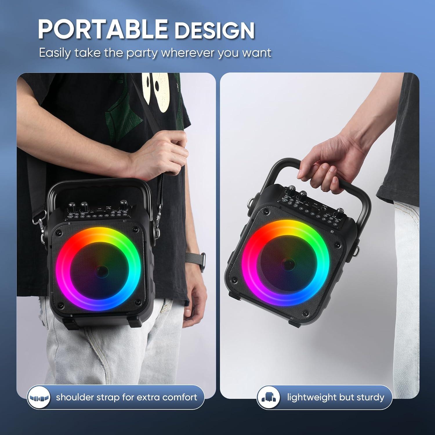 Máquina de Karaoke CYY K9M Bluetooth 15W con 2 Micrófonos