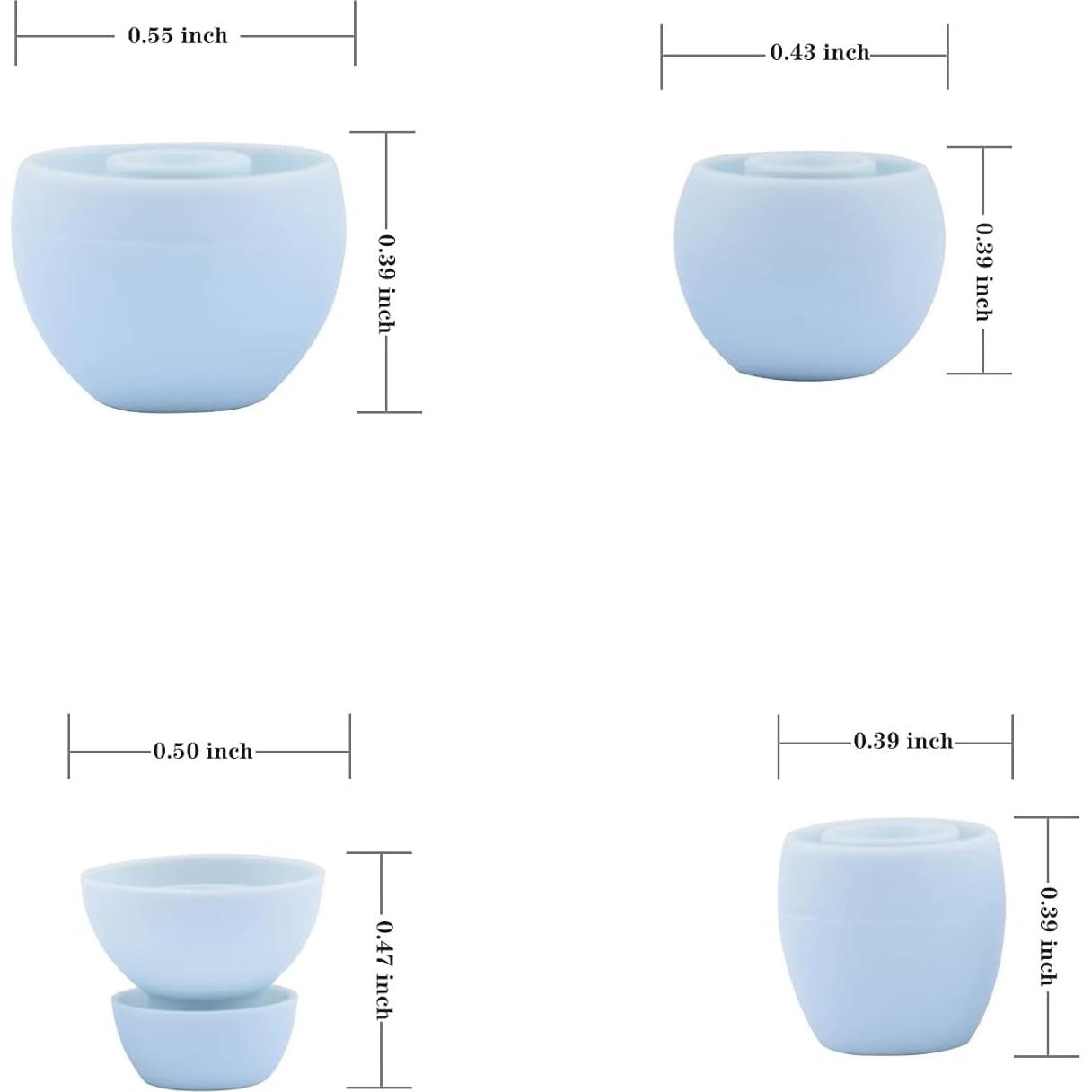 Puntas de Silicona para Auriculares Beats - 4 Pares Azul Bebé