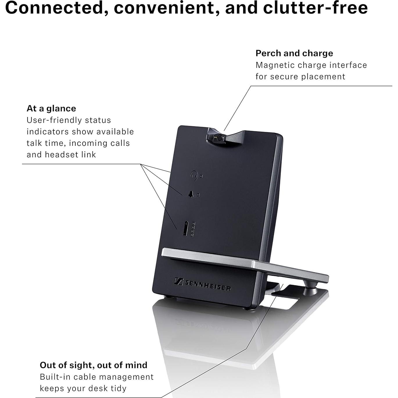 Auricular DECT Inalámbrico Sennheiser D 10 para Teléfono de Escritorio