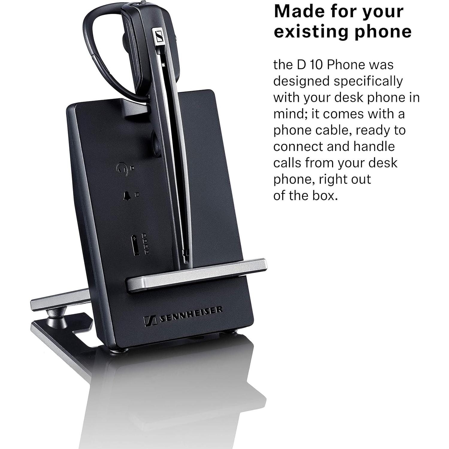 Auricular DECT Inalámbrico Sennheiser D 10 para Teléfono de Escritorio