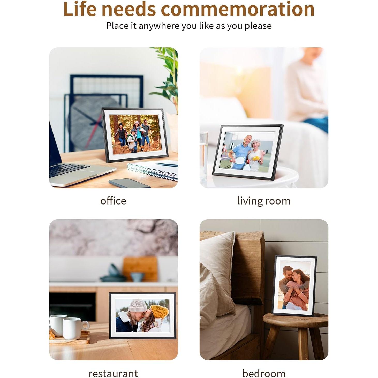 Marco Digital WiFi 10.1" Frameo Pantalla Táctil HD 32GB