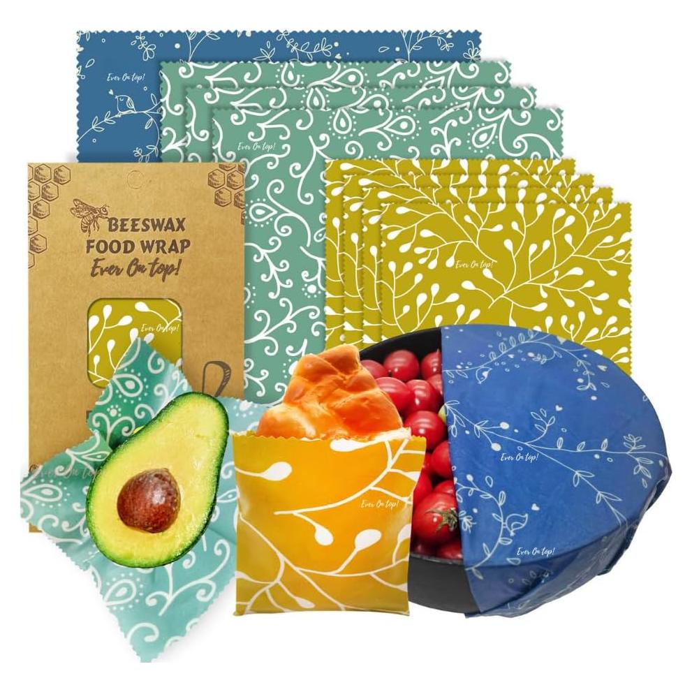 Paquete de 9 Envolturas de Cera de Abeja Ever On Top! 19.6x11 cm