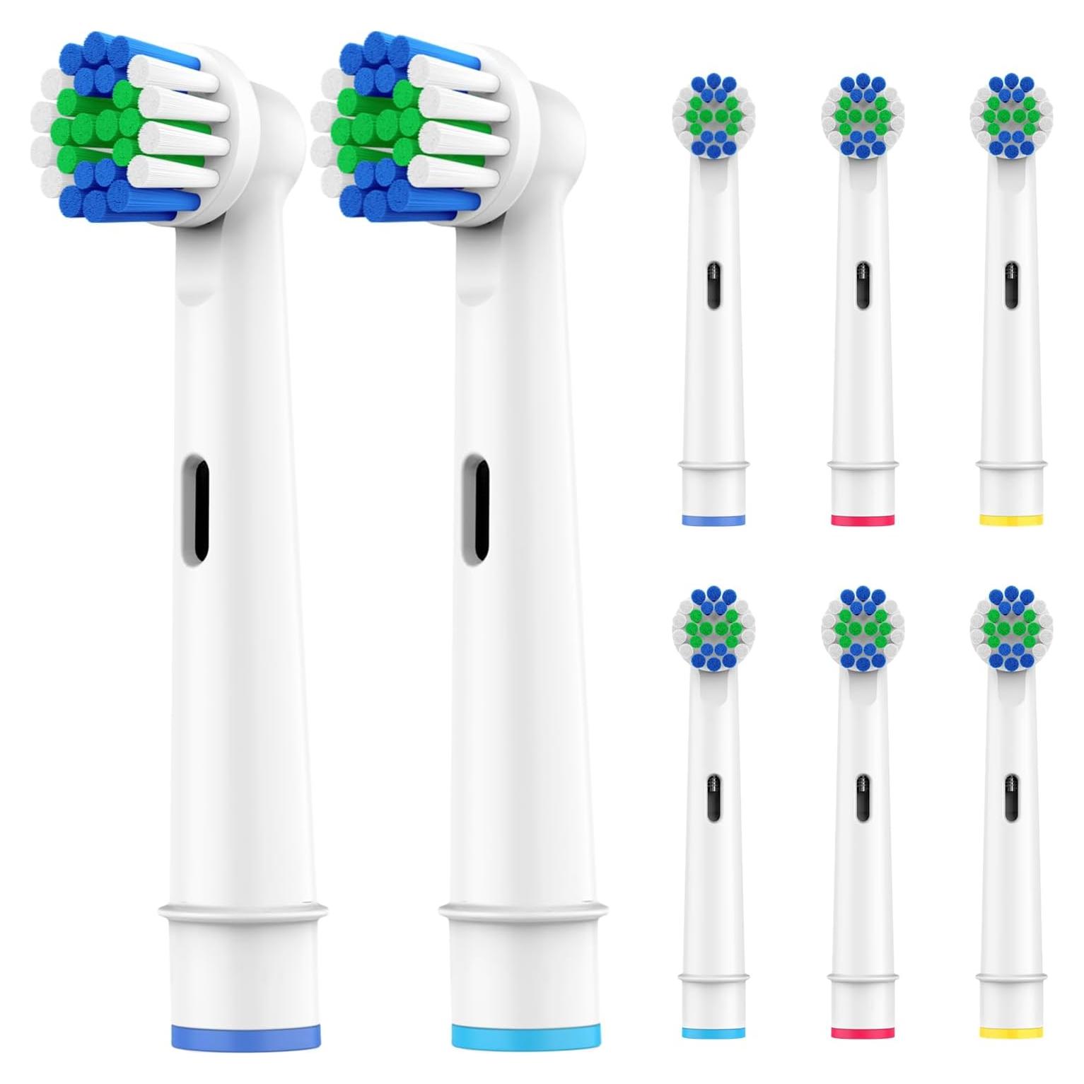 Cabezas de cepillo de dientes ELFIN compatibles Oral B - 8 unidades suaves