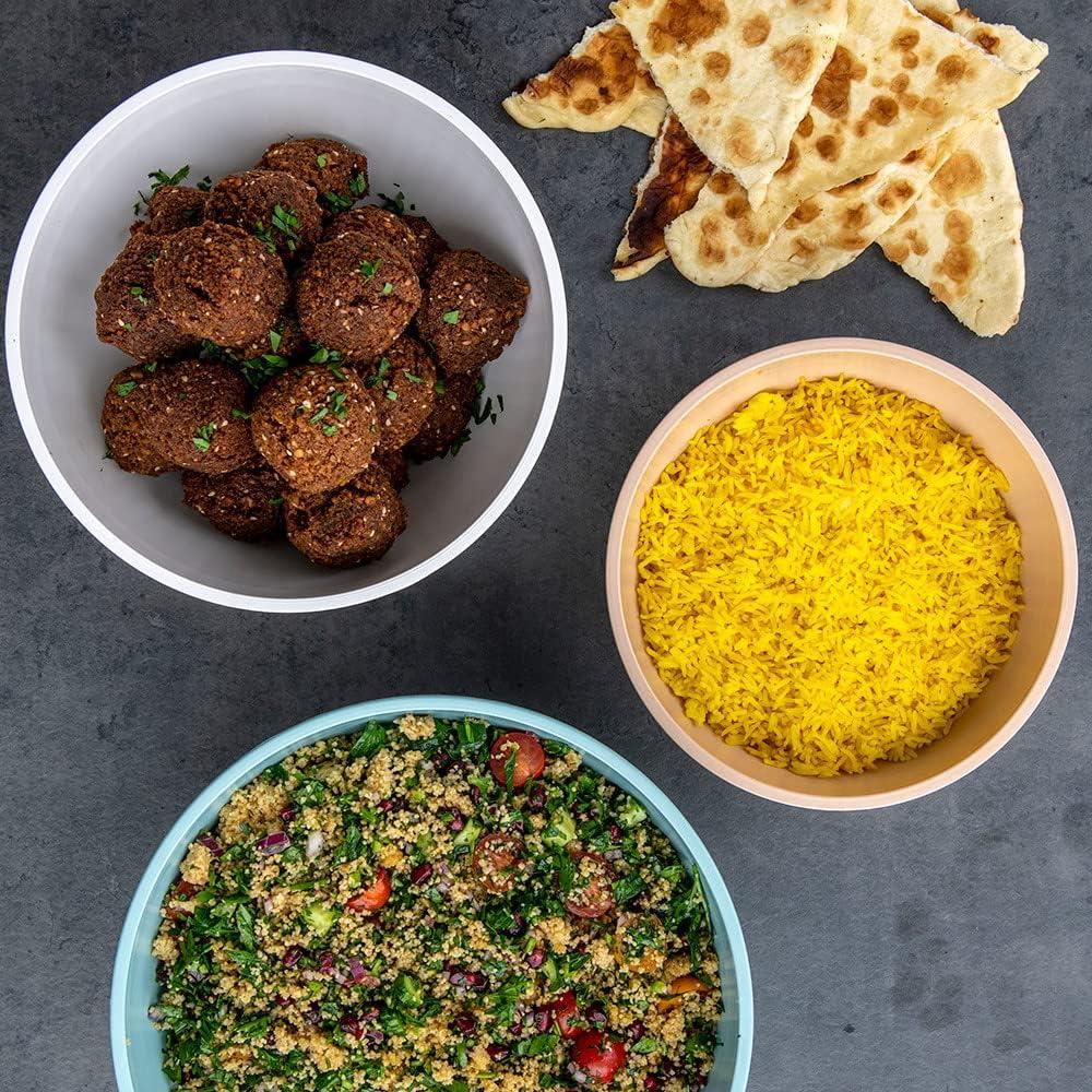 Juego de Tazones de Plástico Nordic Ware, 3 Piezas, Apto Microondas