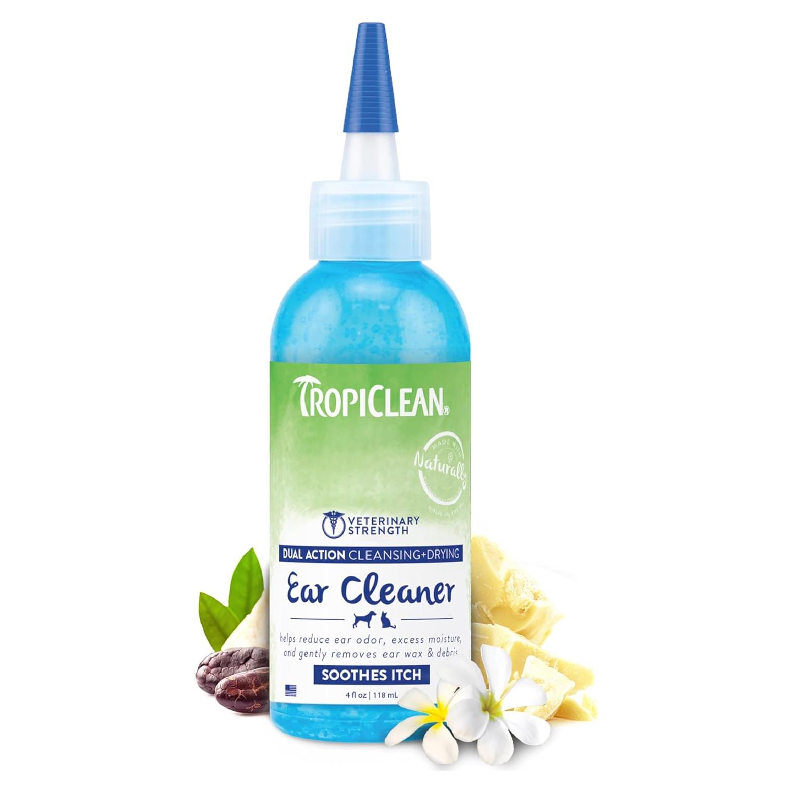 Limpiador de Oídos para Perros y Gatos TropiClean 113g