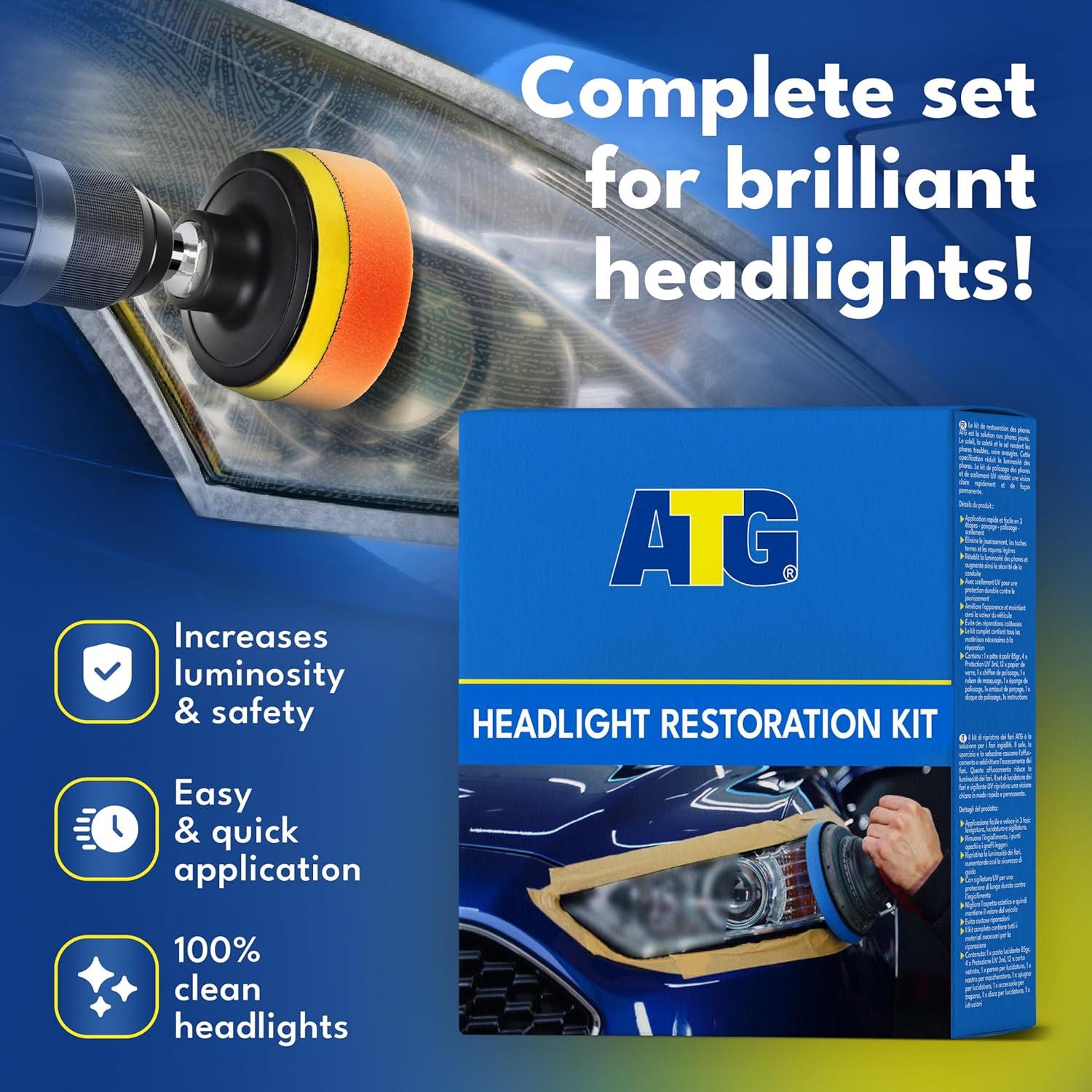Kit de Restauración de Faros ATG - Universal para Coche
