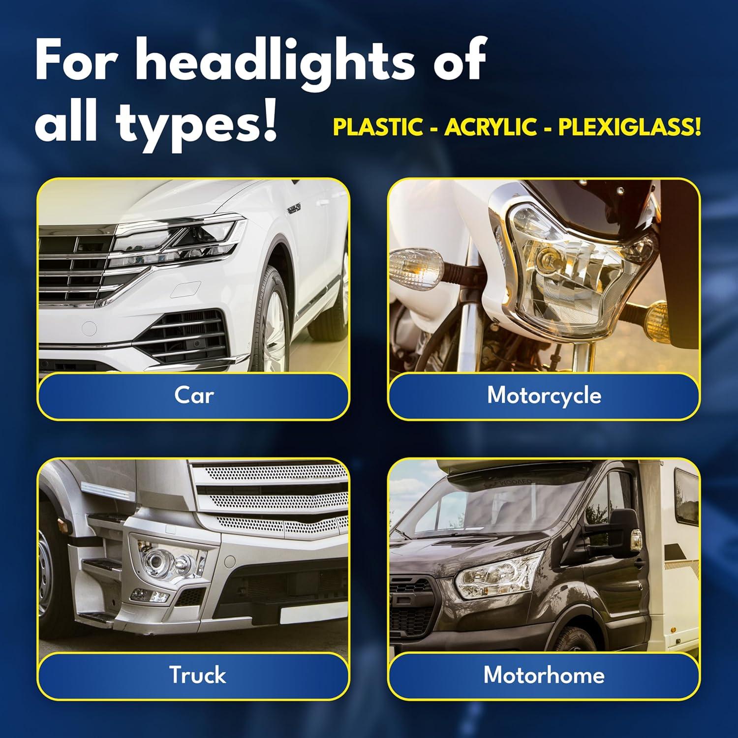 Kit de Restauración de Faros ATG - Universal para Coche