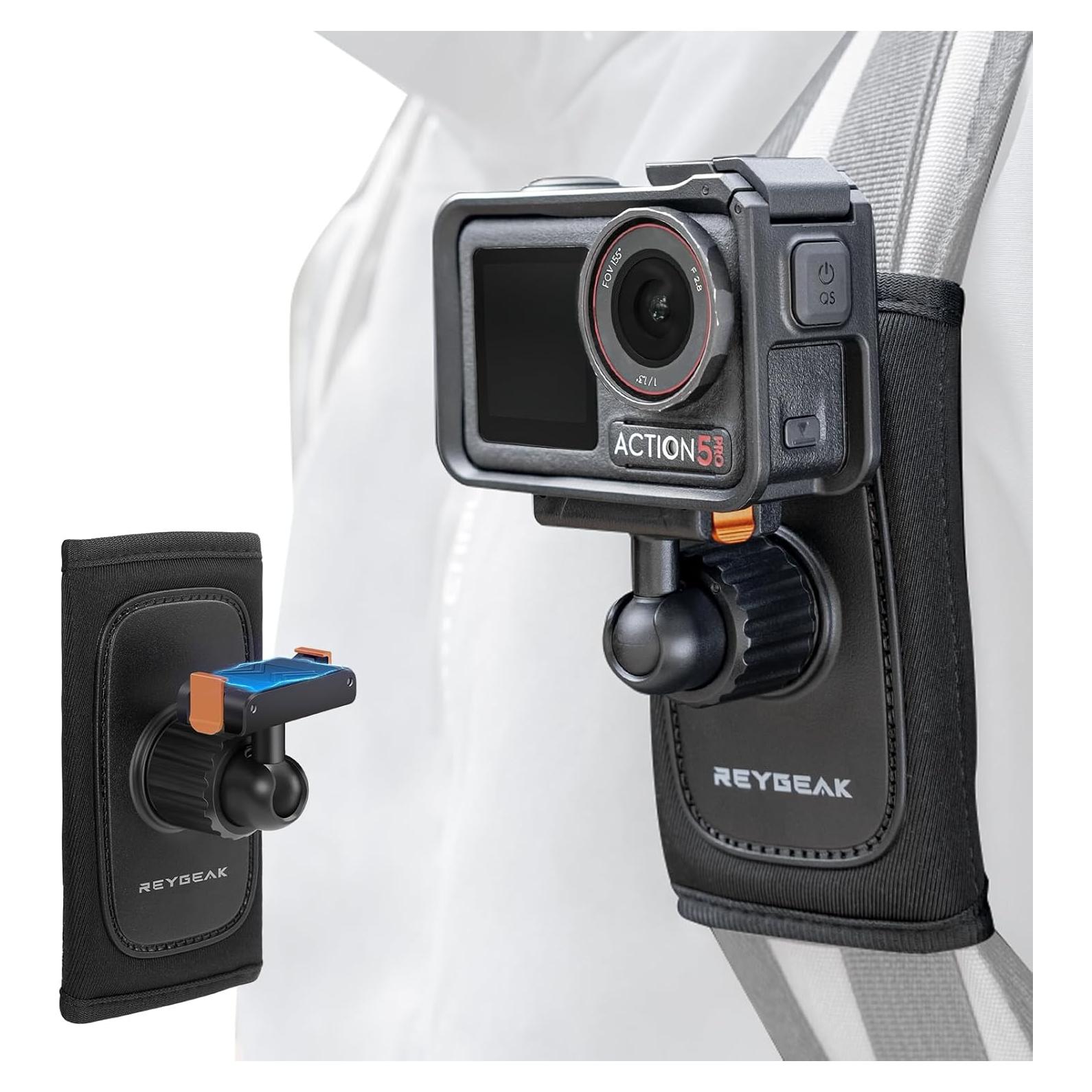 Montaje Correa de Mochila REYGEAK para DJI Osmo Action 5/4/3