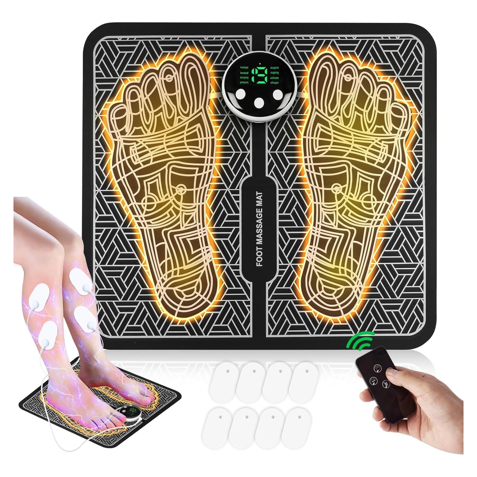 Masajeador de Pies EMS Phixnozar TENS y PMS Pantalla LCD