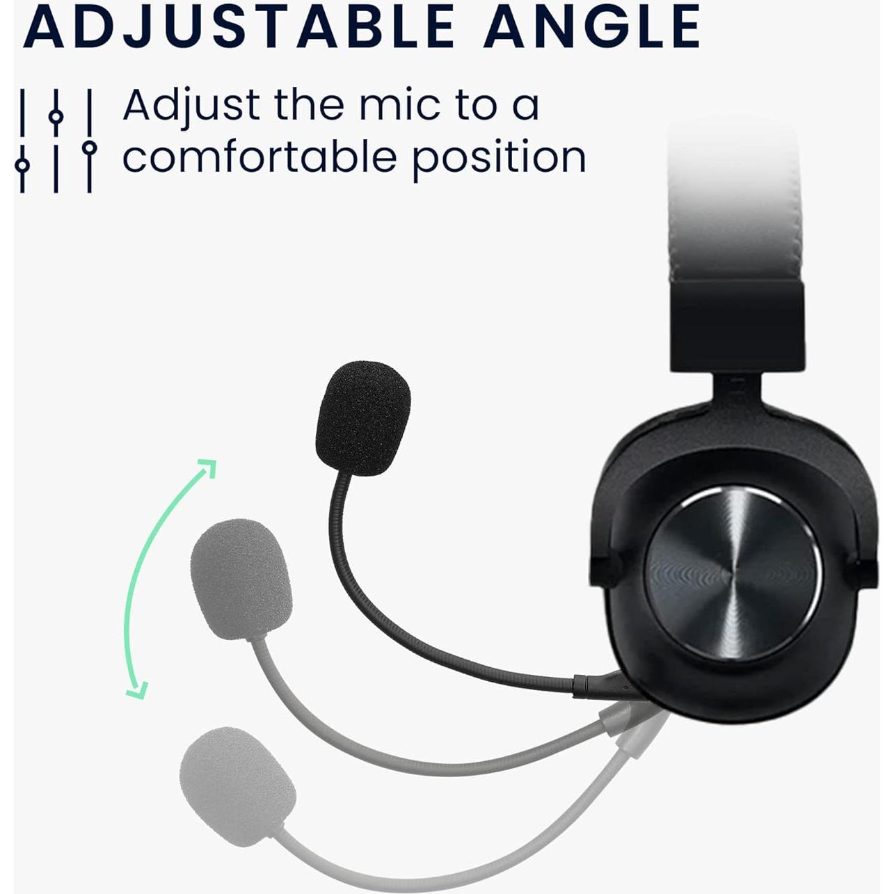 Micrófono de Reemplazo kwmobile para Auriculares Logitech G Pro X - Negro
