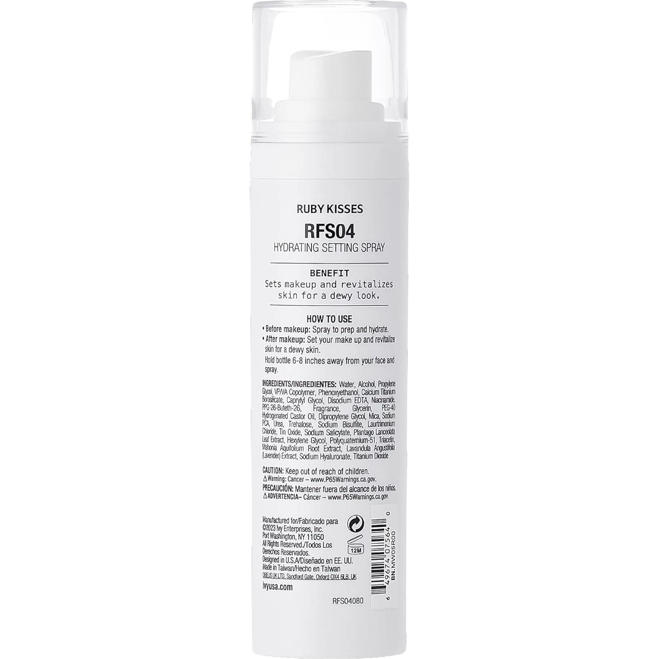 Spray Fijador Ruby Kisses - Neblina Ultra-fina 117g