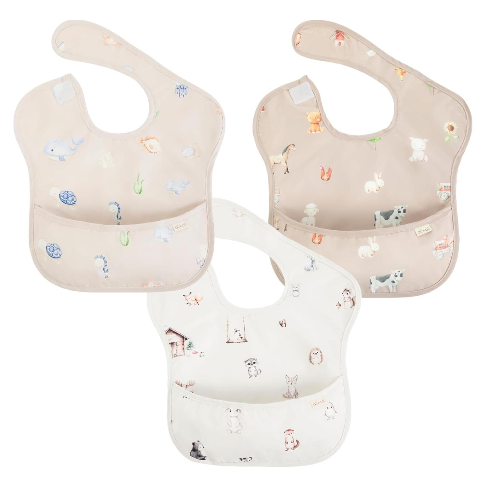 Babero Smock Ali+Oli para Bebés - Impermeable y Lavable