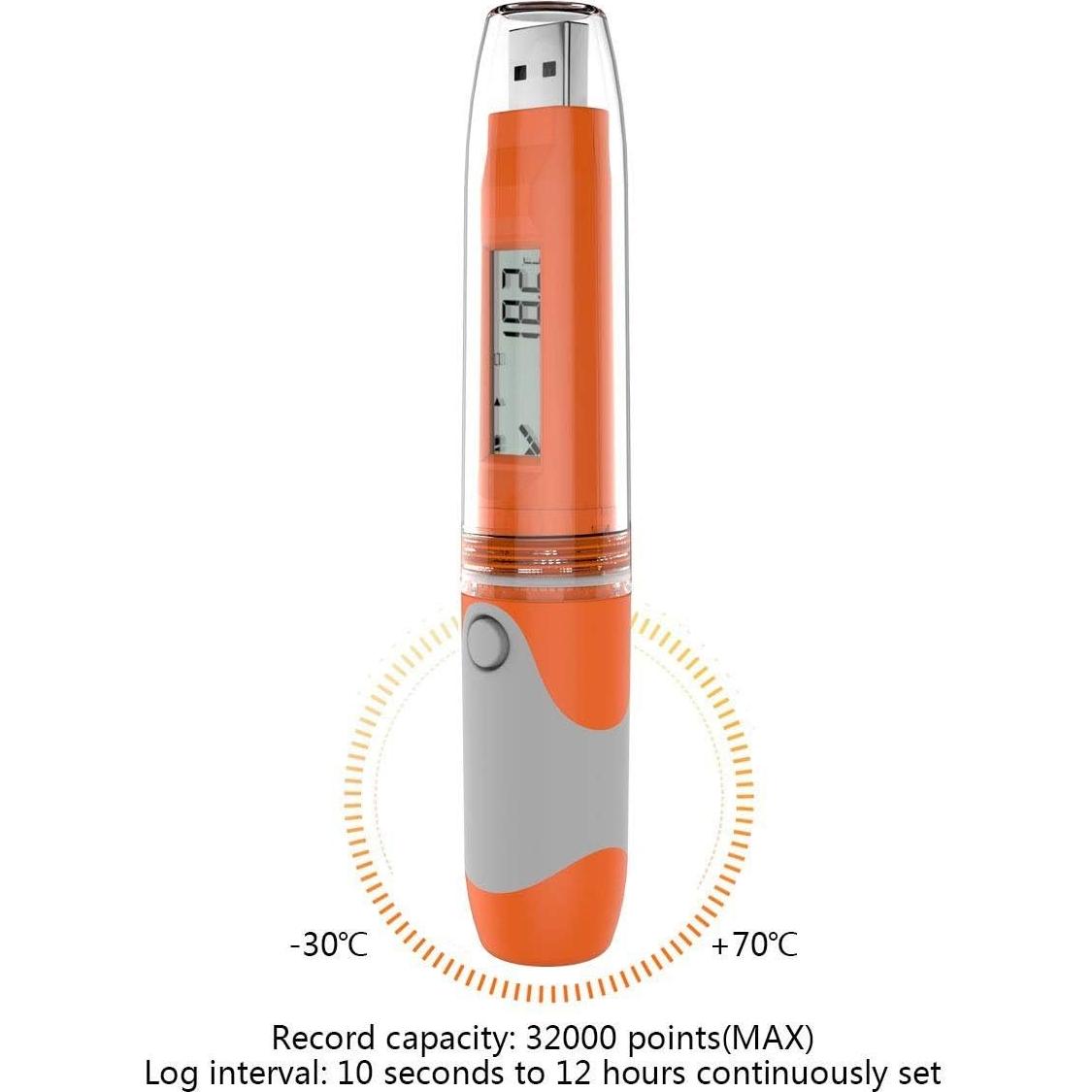 Registrador de Datos de Temperatura y Humedad Elitech RC-51H -30°C a 70°C