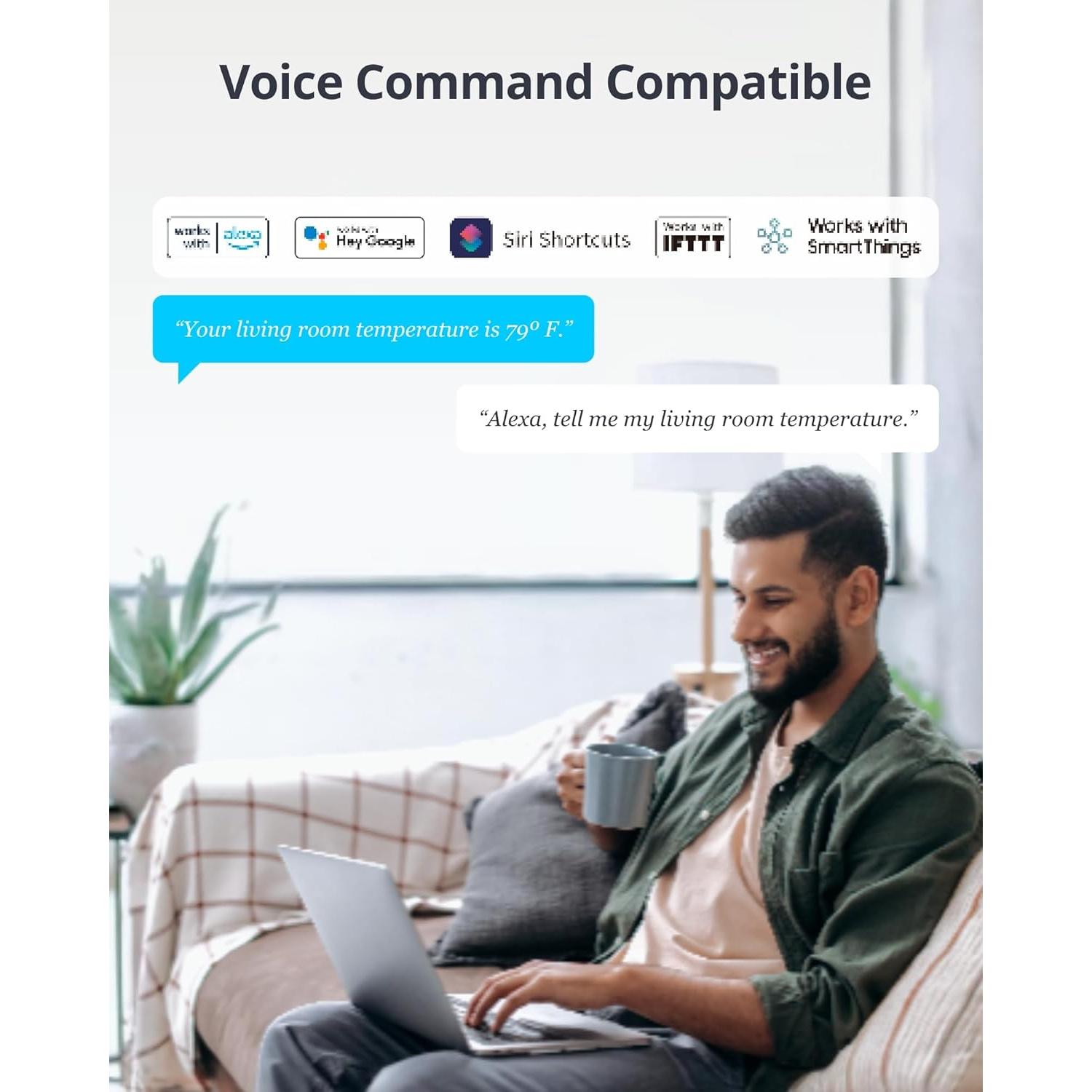 SwitchBot Termómetro Higrómetro Pro WiFi 5-en-1 con Sensor