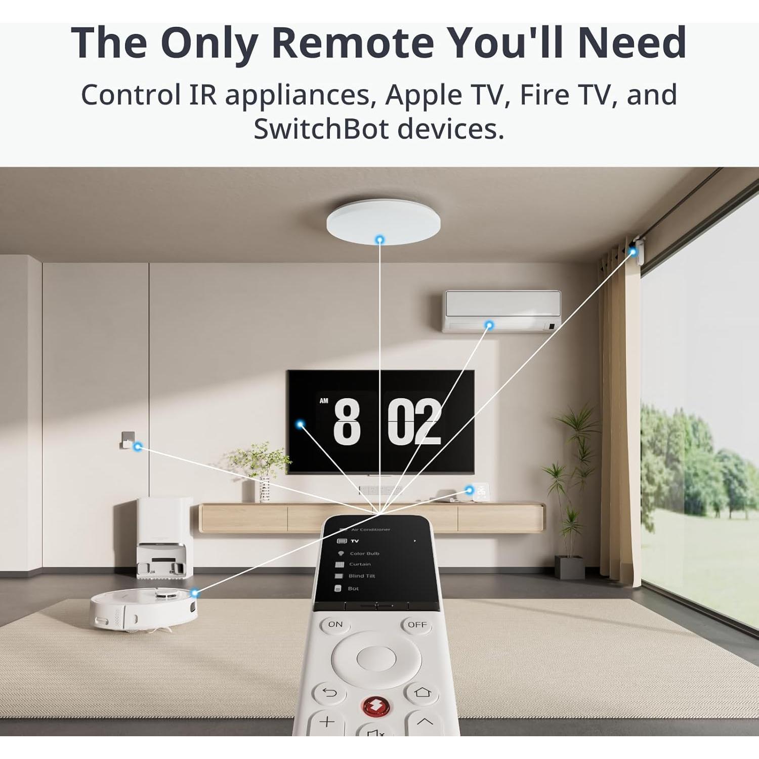 Control Remoto Universal SwitchBot con Hub Mini, 25 Dispositivos
