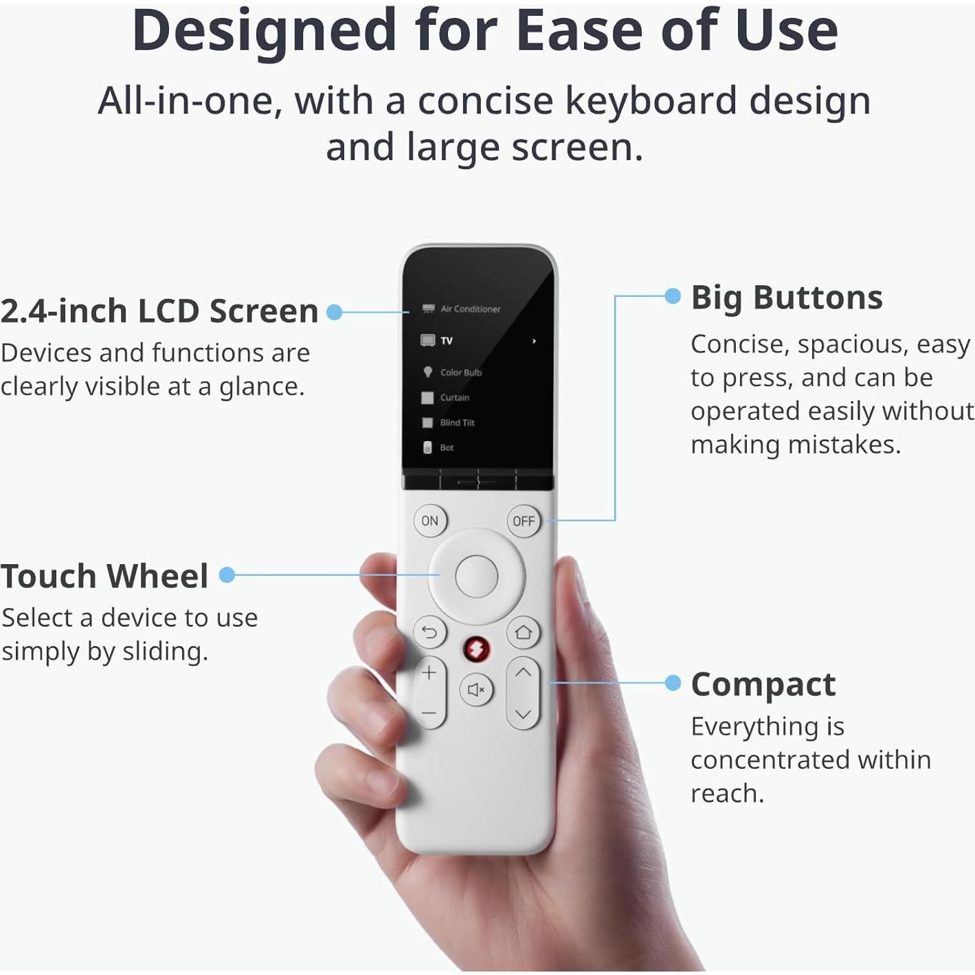 Control Remoto Universal SwitchBot con Hub Mini, 25 Dispositivos