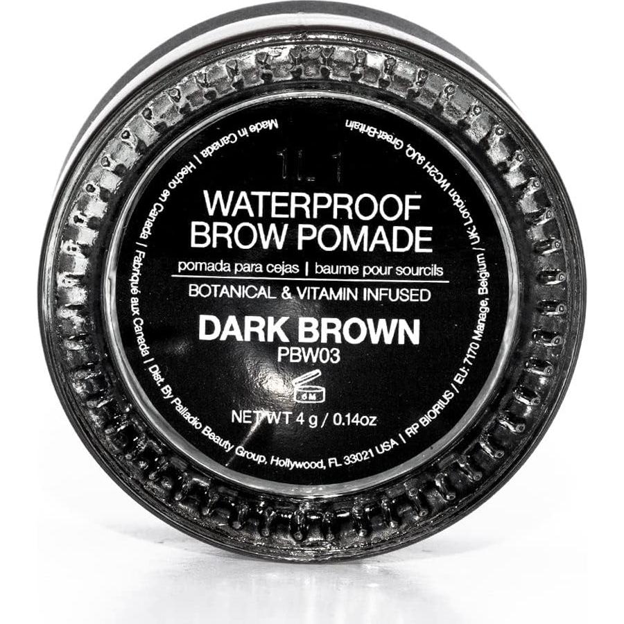 Pomada para Cejas a Prueba de Agua Palladio - Marrón Oscuro