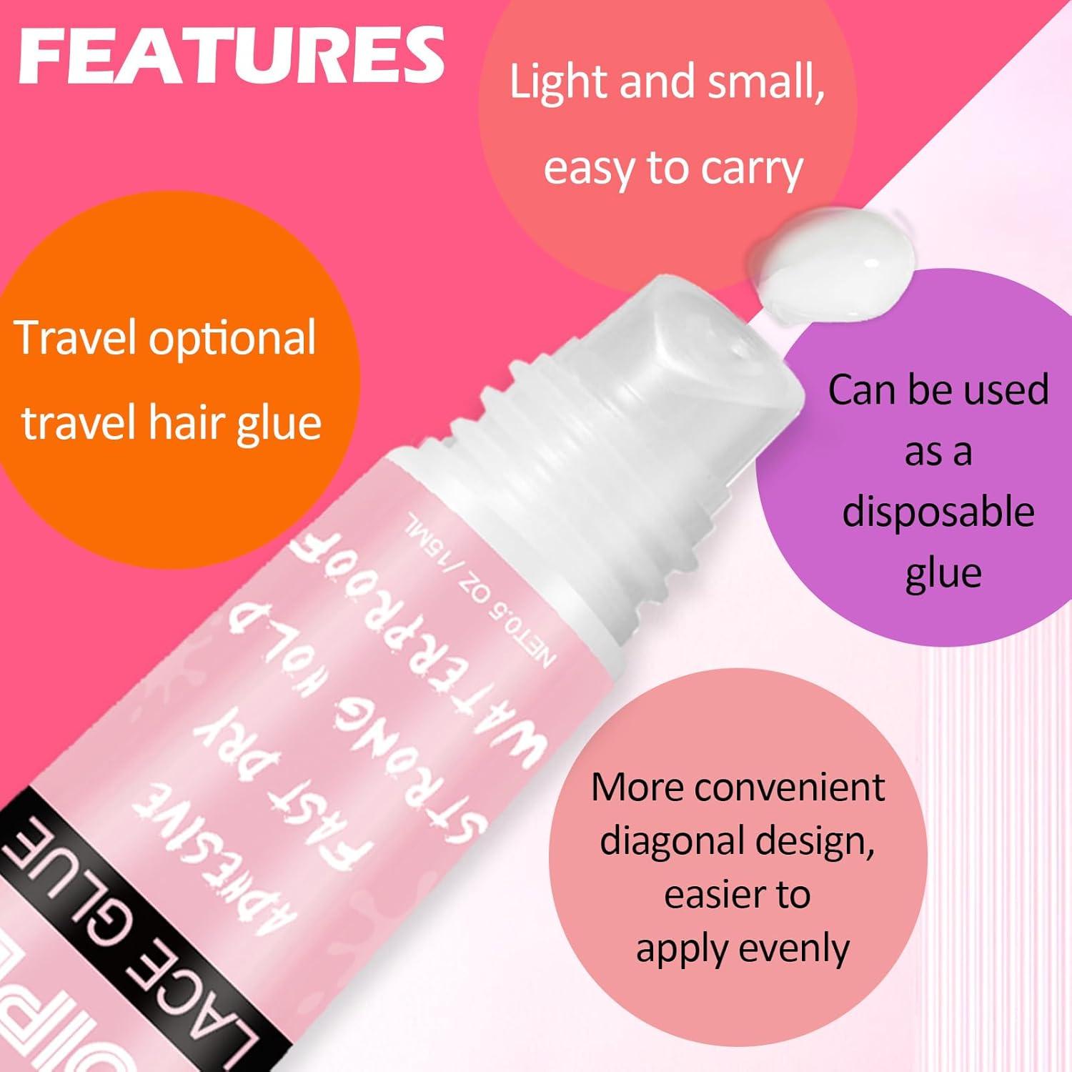 Pegamento para Pelucas de Encaje Frontal GOIPLE CARE 4PCS 14g