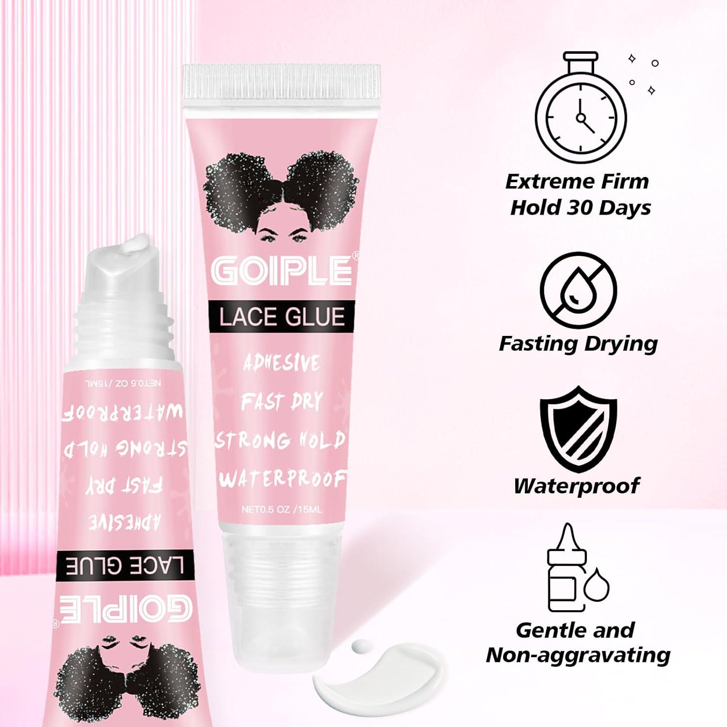 Pegamento para Pelucas de Encaje Frontal GOIPLE CARE 4PCS 14g