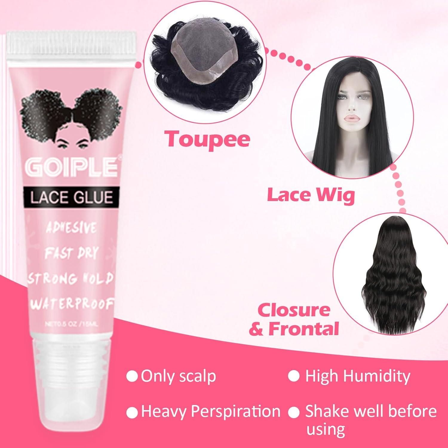 Pegamento para Pelucas de Encaje Frontal GOIPLE CARE 4PCS 14g