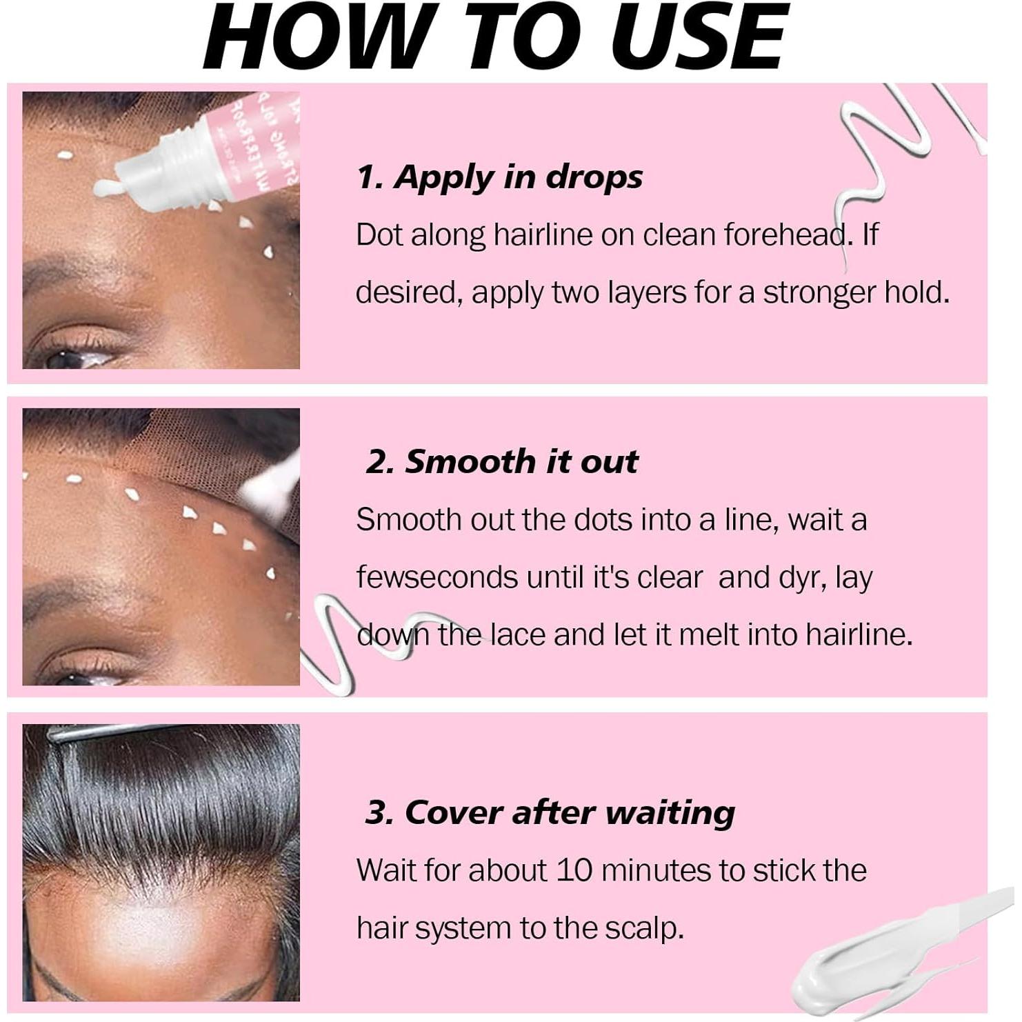 Pegamento para Pelucas de Encaje Frontal GOIPLE CARE 4PCS 14g