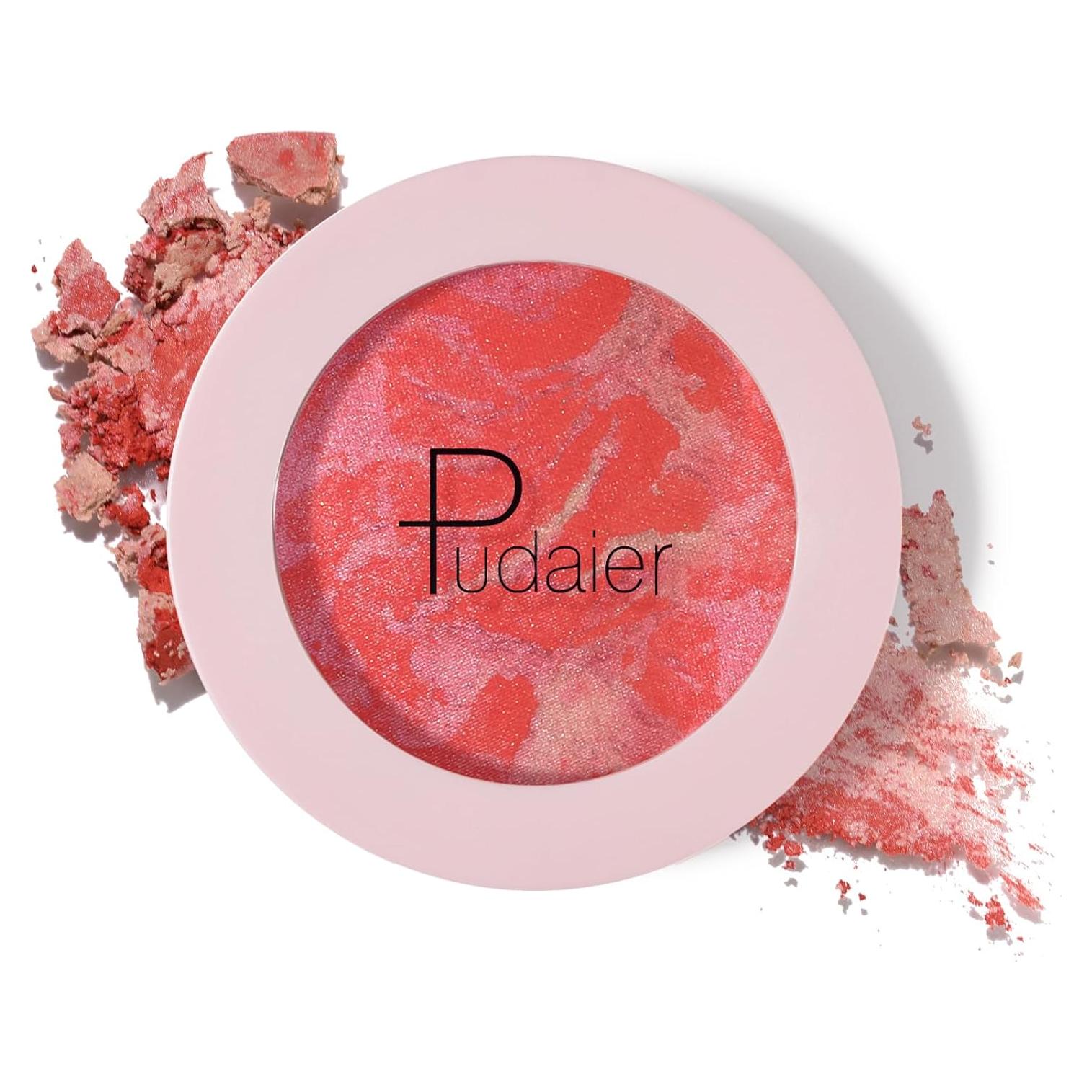 Rubor Horneado Brillante Pudaier 40g - Acabado Natural Vegano