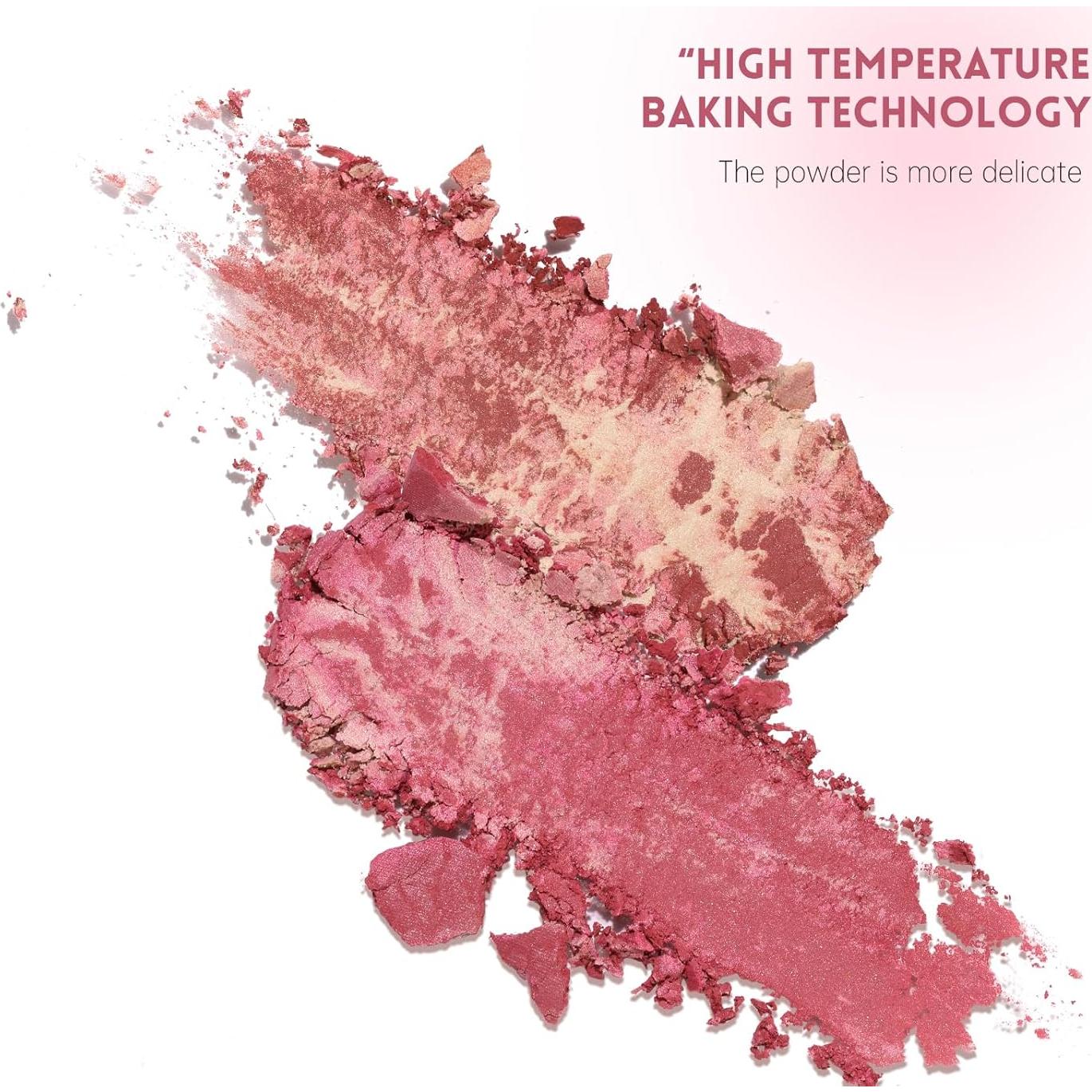 Rubor Horneado Brillante Pudaier 40g - Acabado Natural Vegano