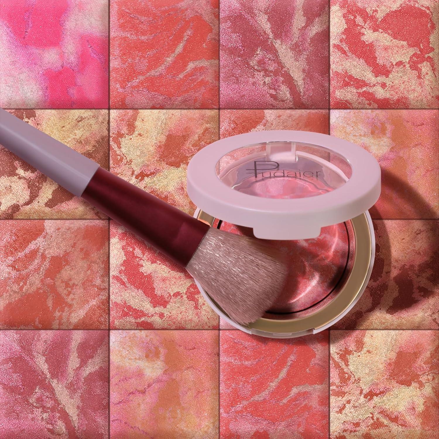 Rubor Horneado Brillante Pudaier 40g - Acabado Natural Vegano