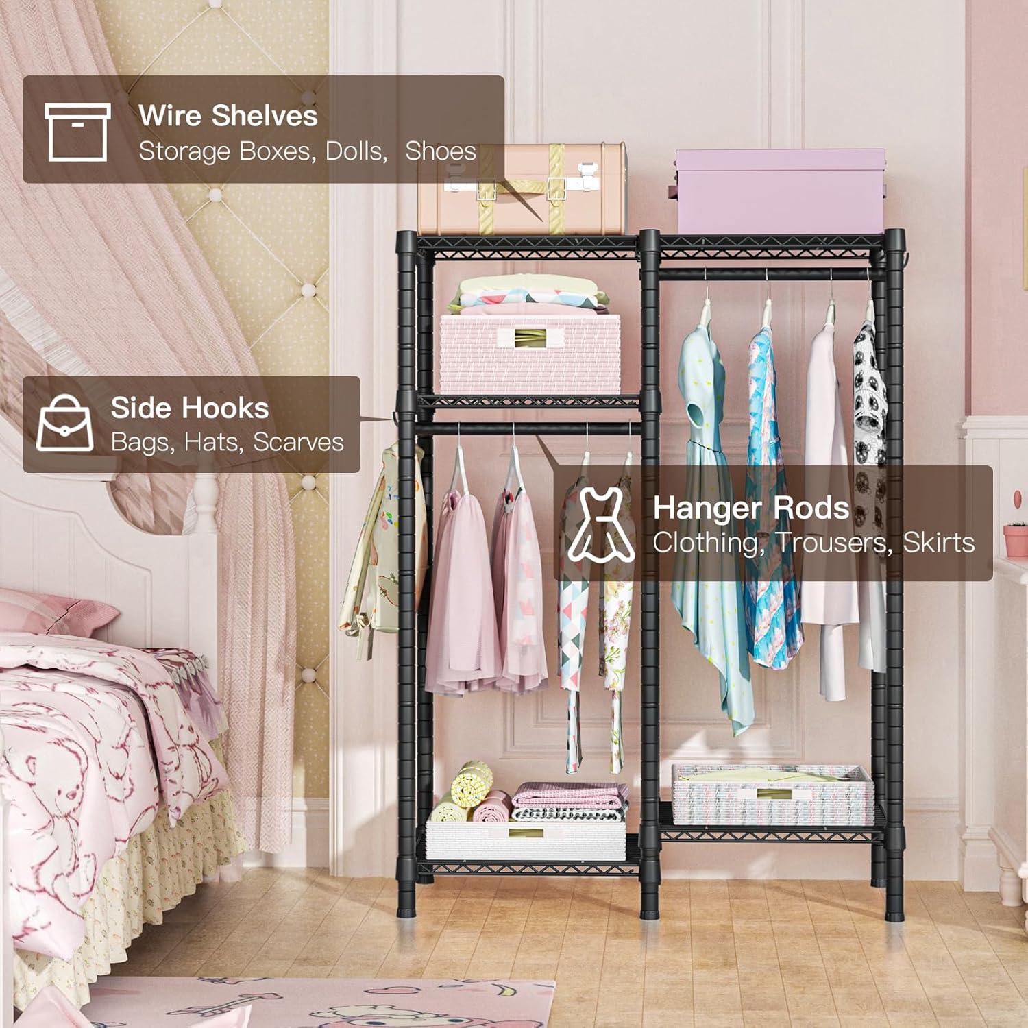 Perchero Ulif F1 Ajustable y Portátil para Niños 79.3x30x121.9cm