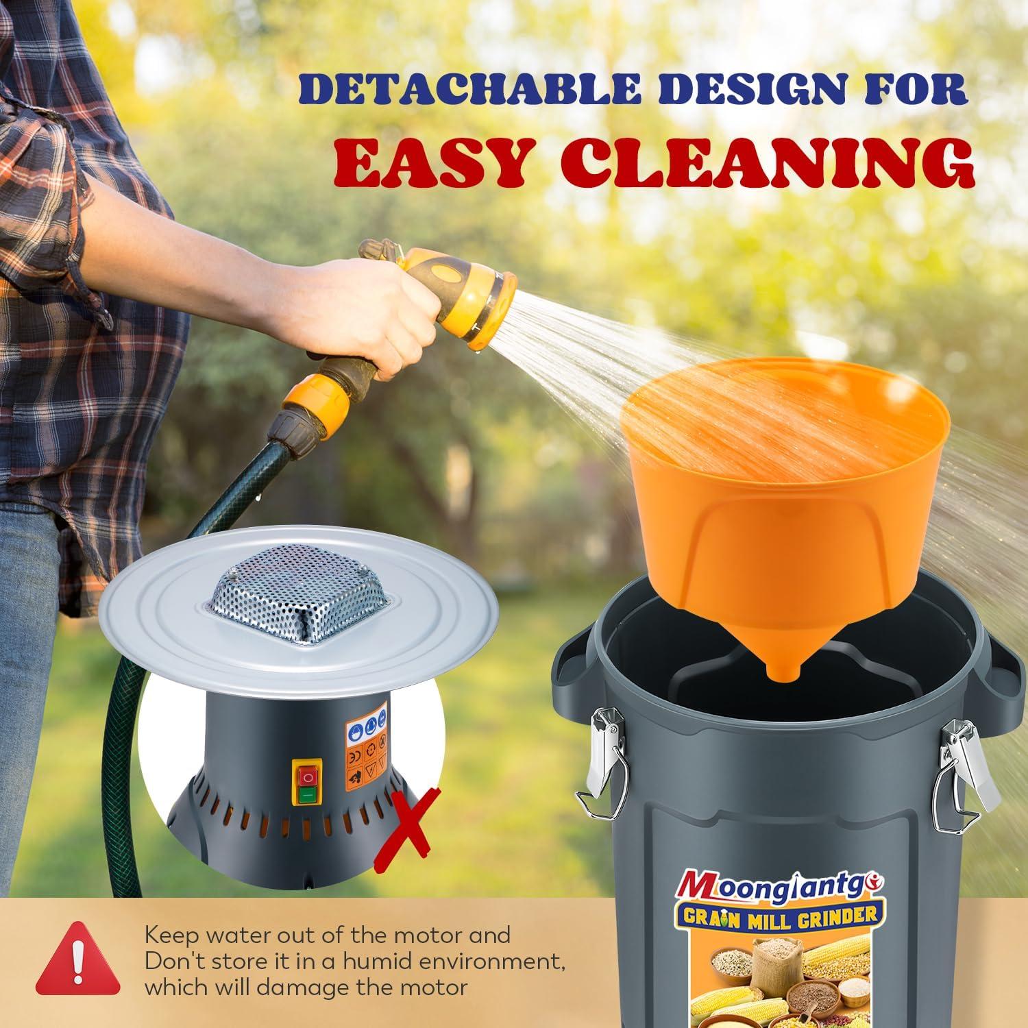 Molinillo Eléctrico de Granos Moongiantgo 25L 1300W Multiusos