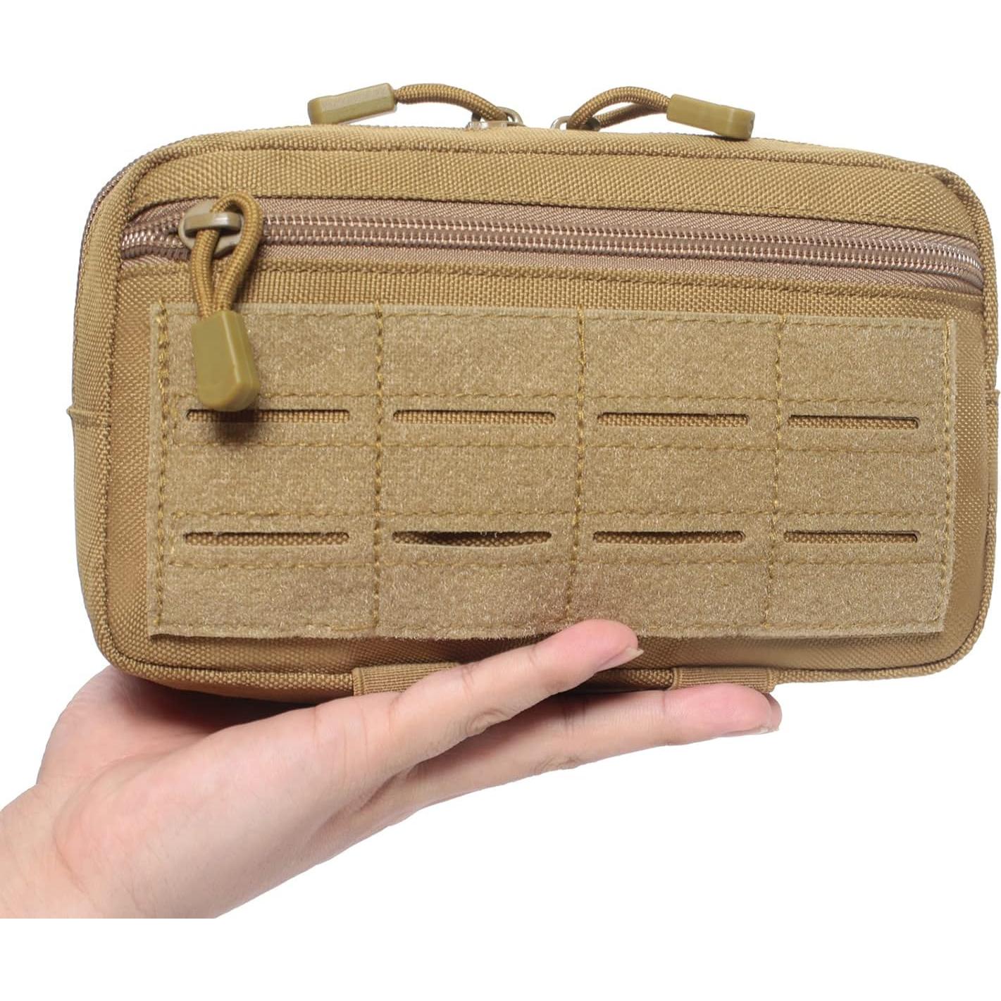 Bolsa Administrativa Molle Táctica Atwilltap Verde 22x13cm