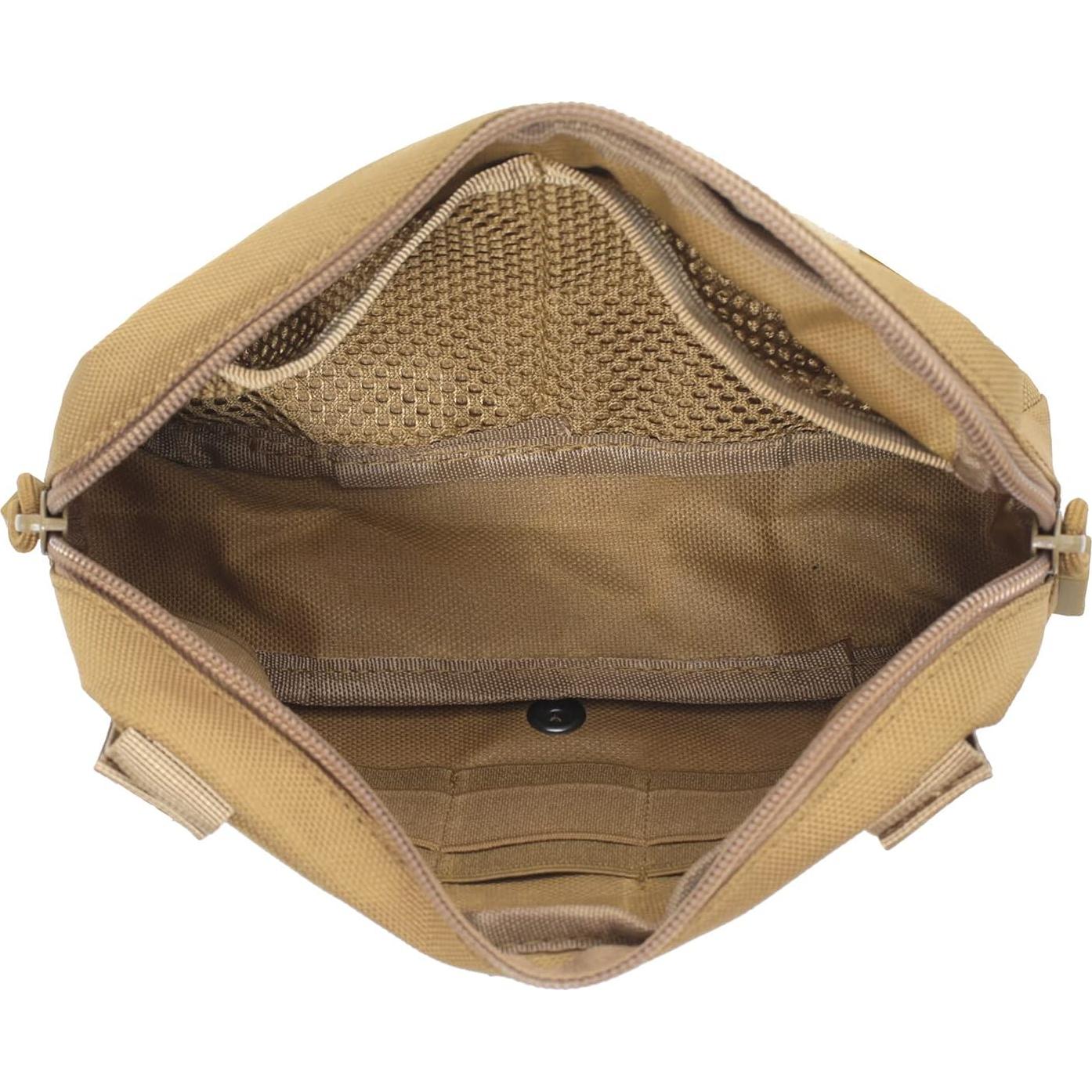 Bolsa Administrativa Molle Táctica Atwilltap Verde 22x13cm